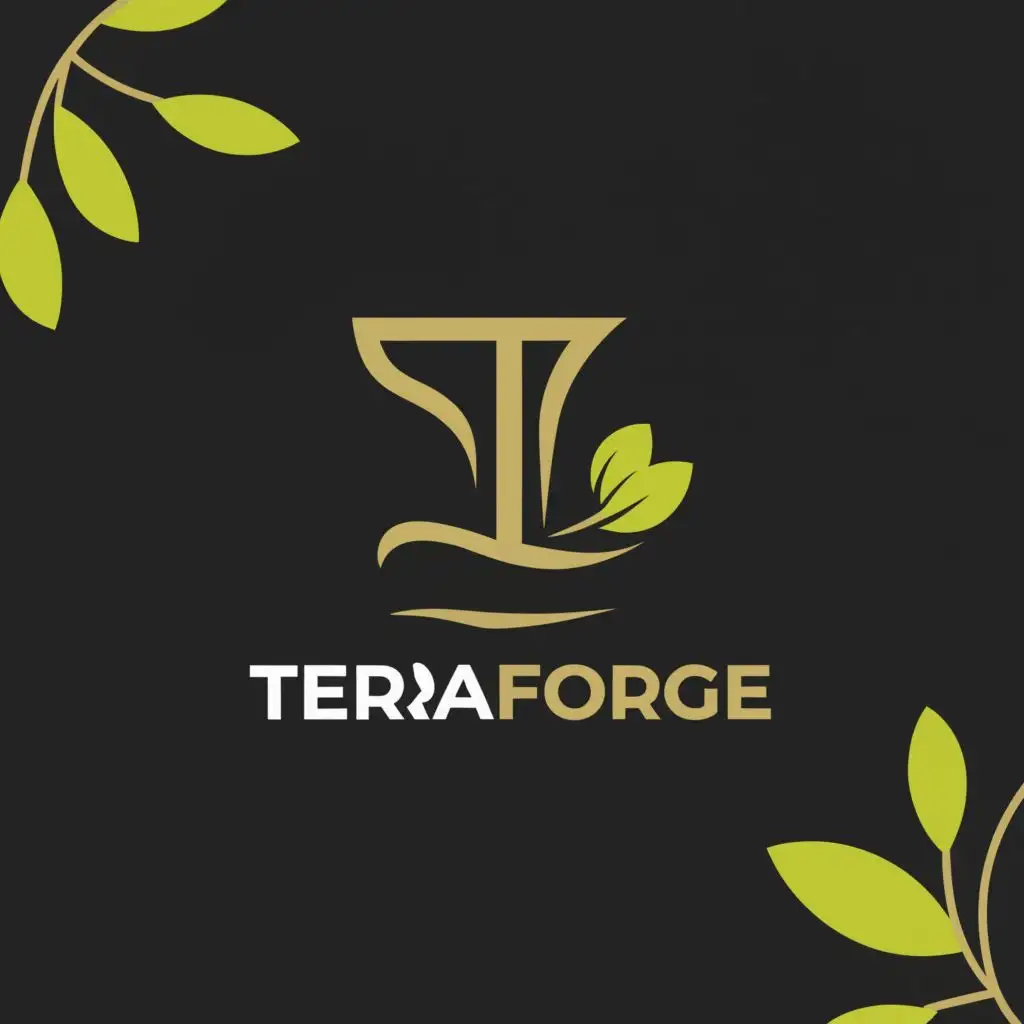 LOGO-Design-for-TerraForge-Earthy-Tones-Forging-Anvil-and-Sprouting-Leaf-Symbolism-Reflecting-Strength-and-Growth