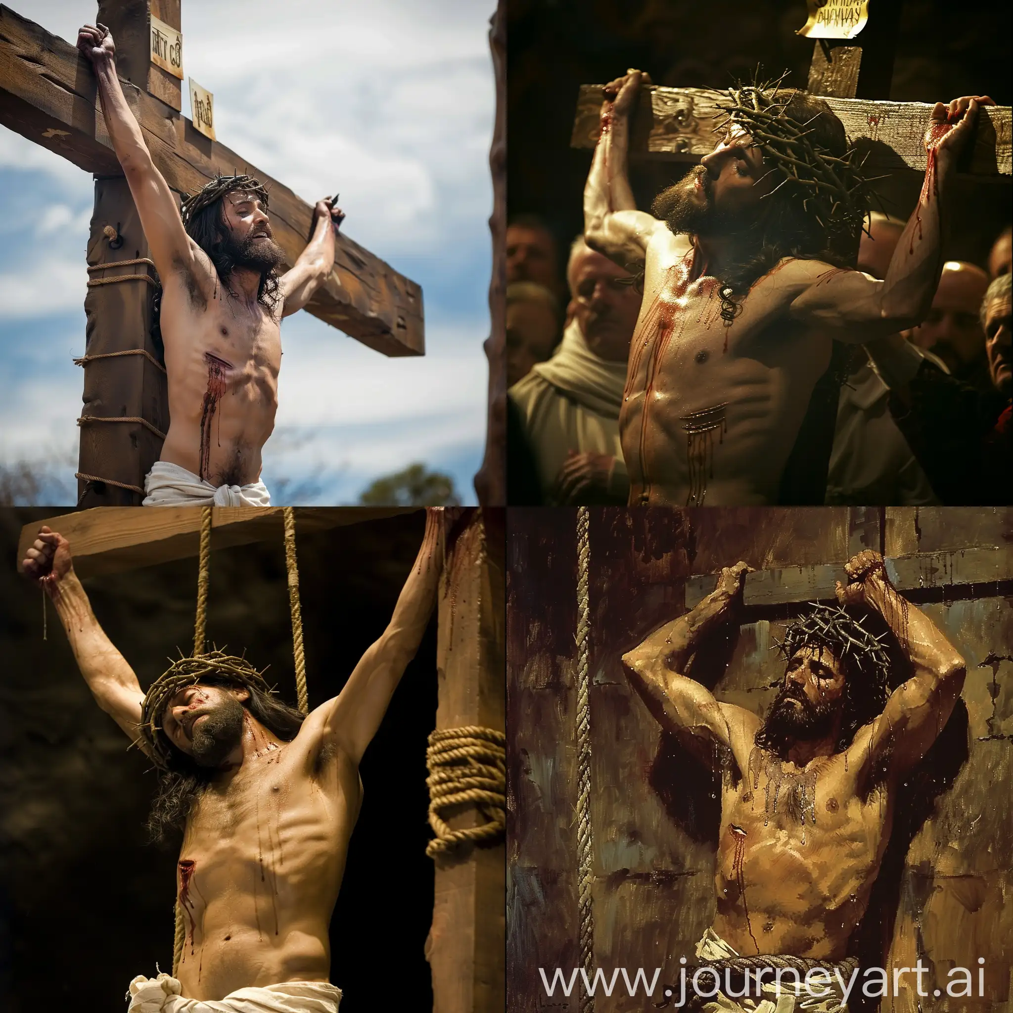 Solemn-Depiction-of-Jesus-Crucified-Sacred-Christian-Art