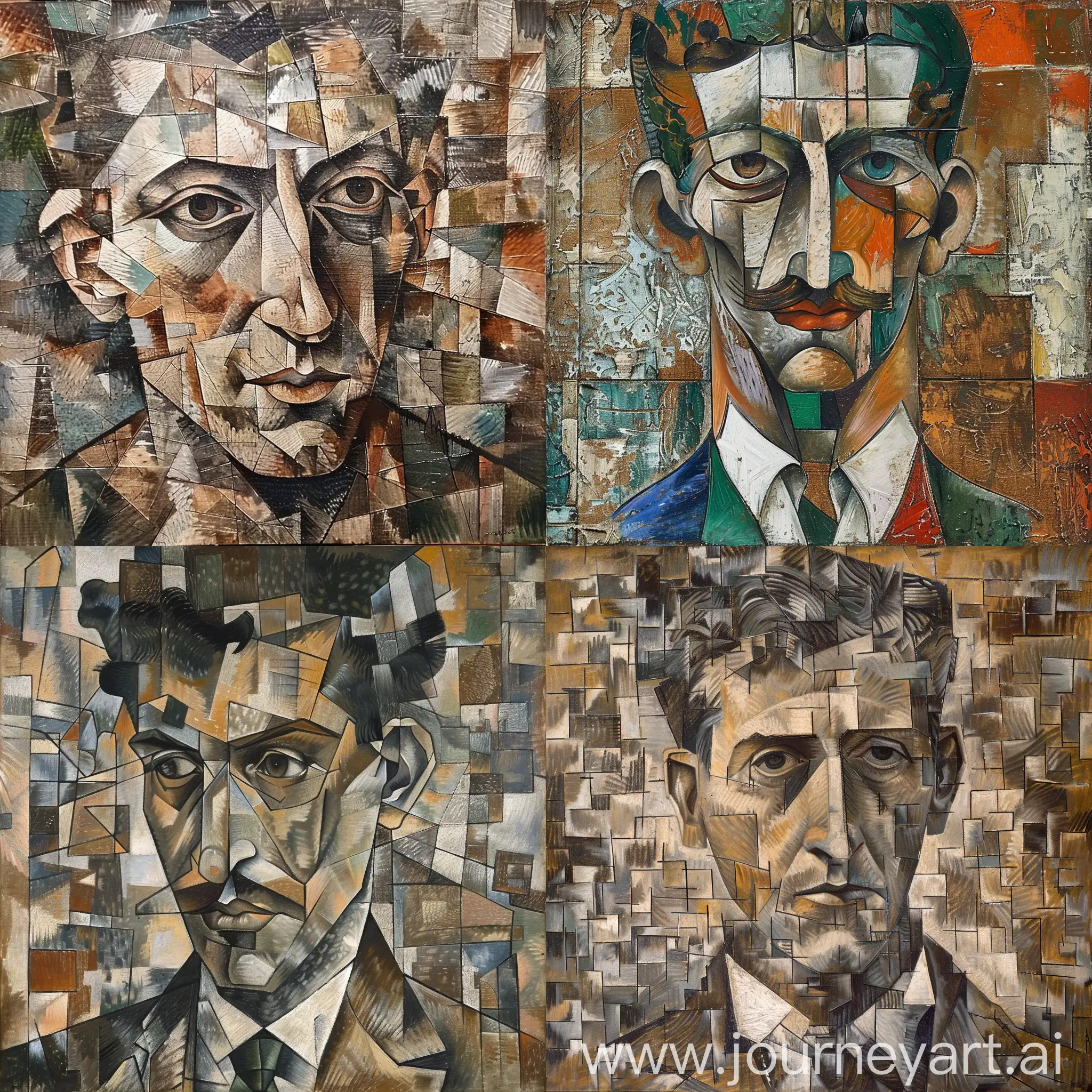 Cubist-Portrait-of-Dorian-Gray-PicassoInspired-Artwork