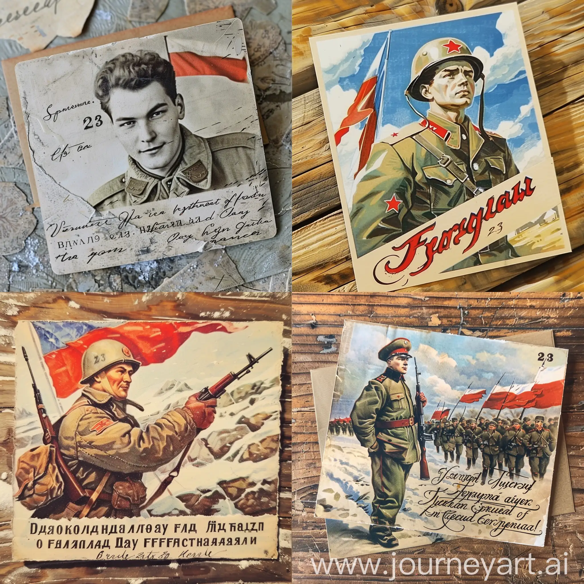 Defender-of-the-Fatherland-Day-Greeting-Card-with-Soviet-Soldier-Veteran