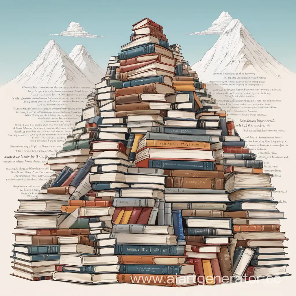 Spectacular-Book-Mountain-Landscape-with-Cascading-Pages
