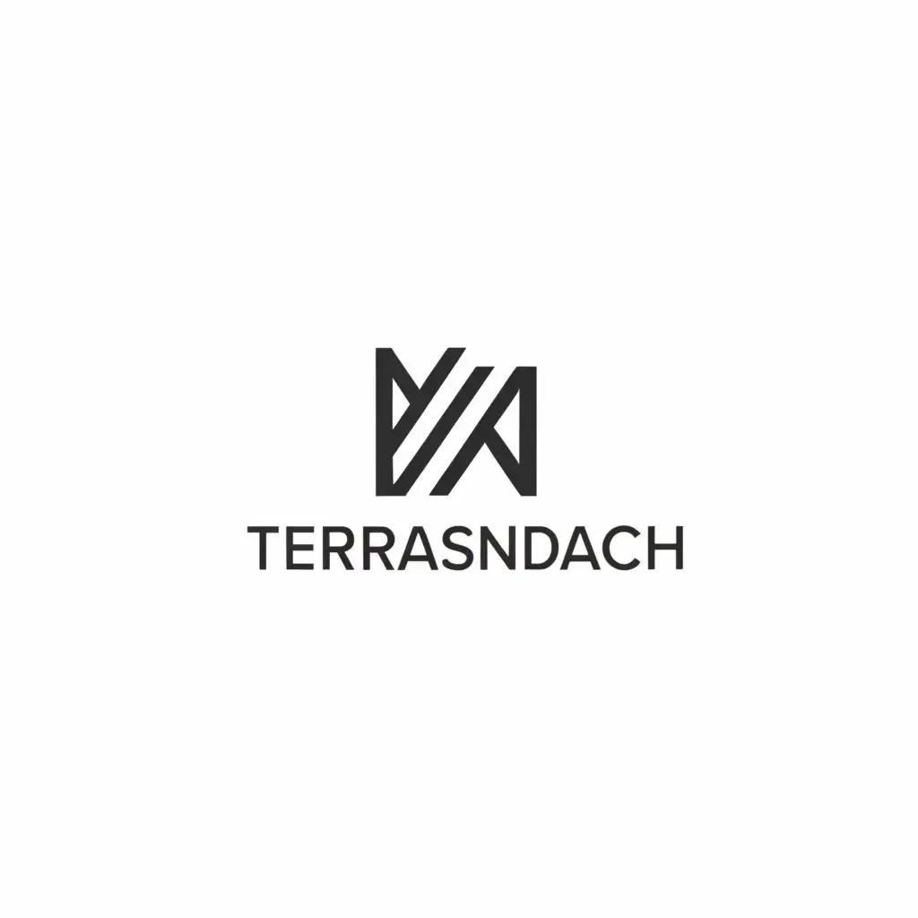 a logo design,with the text "TERRASSENDACH", main symbol:VN,Minimalistic,be used in Real Estate industry,clear background