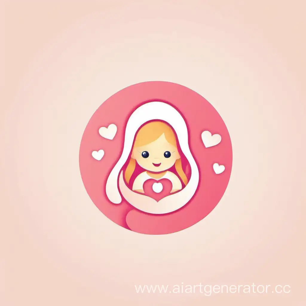 Mobile-App-Logo-for-Young-Moms-Stylish-and-Practical-Parenting-Companion