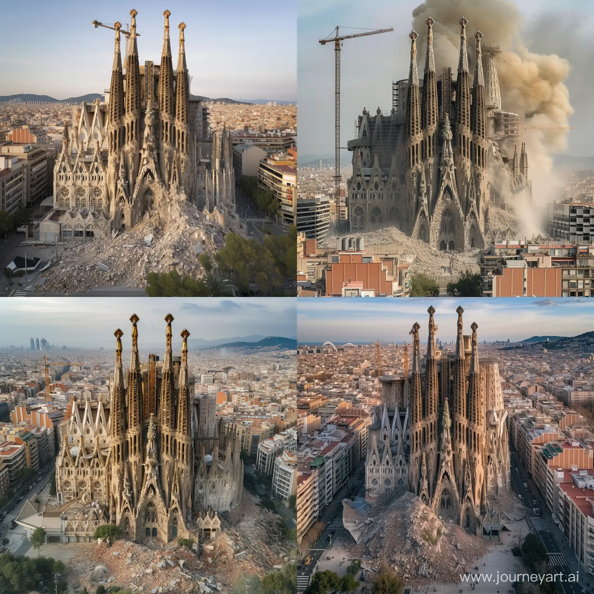 Colapso  de la Basílica de la Sagrada Família de Barcelona 