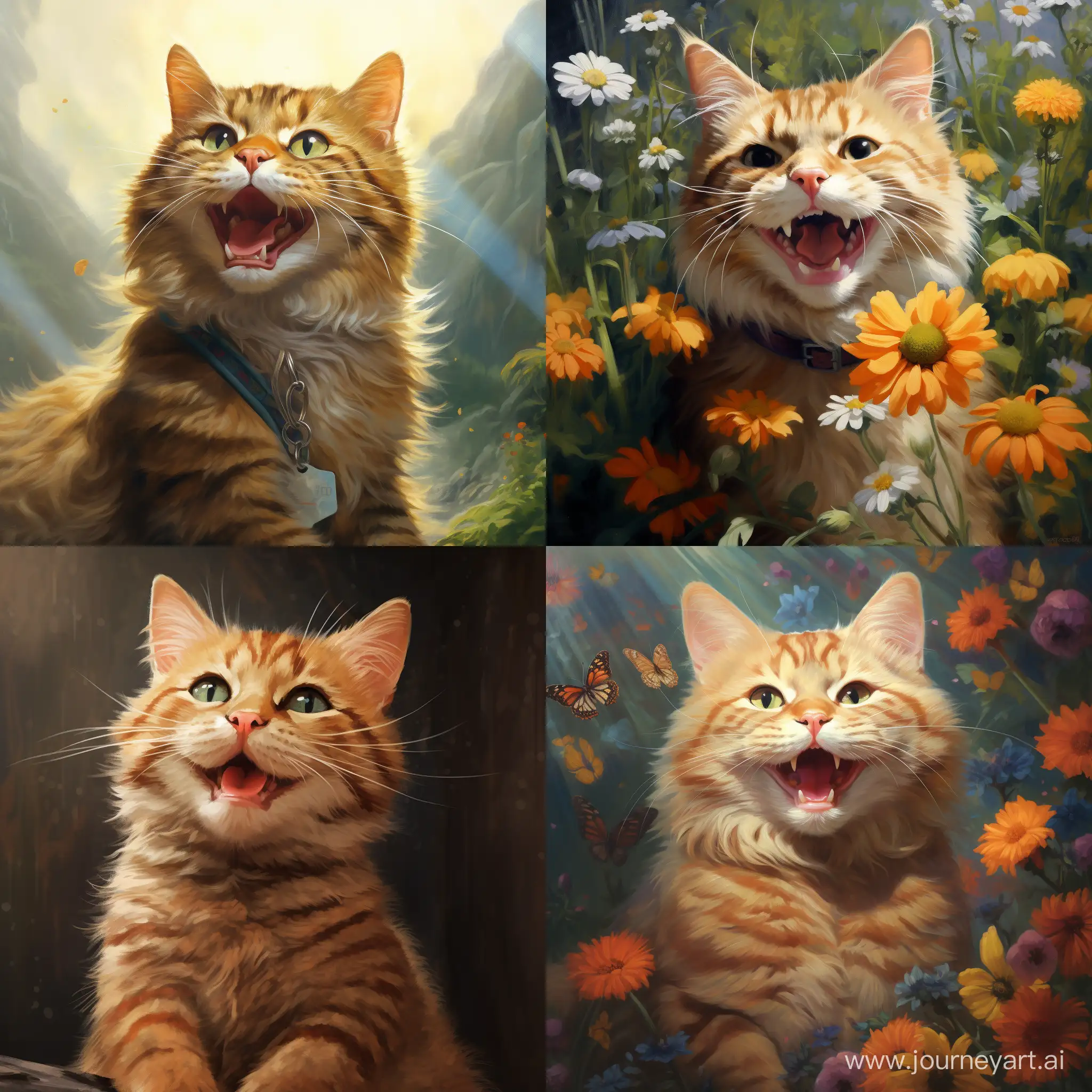 Joyful-Cat-Playfully-Posing