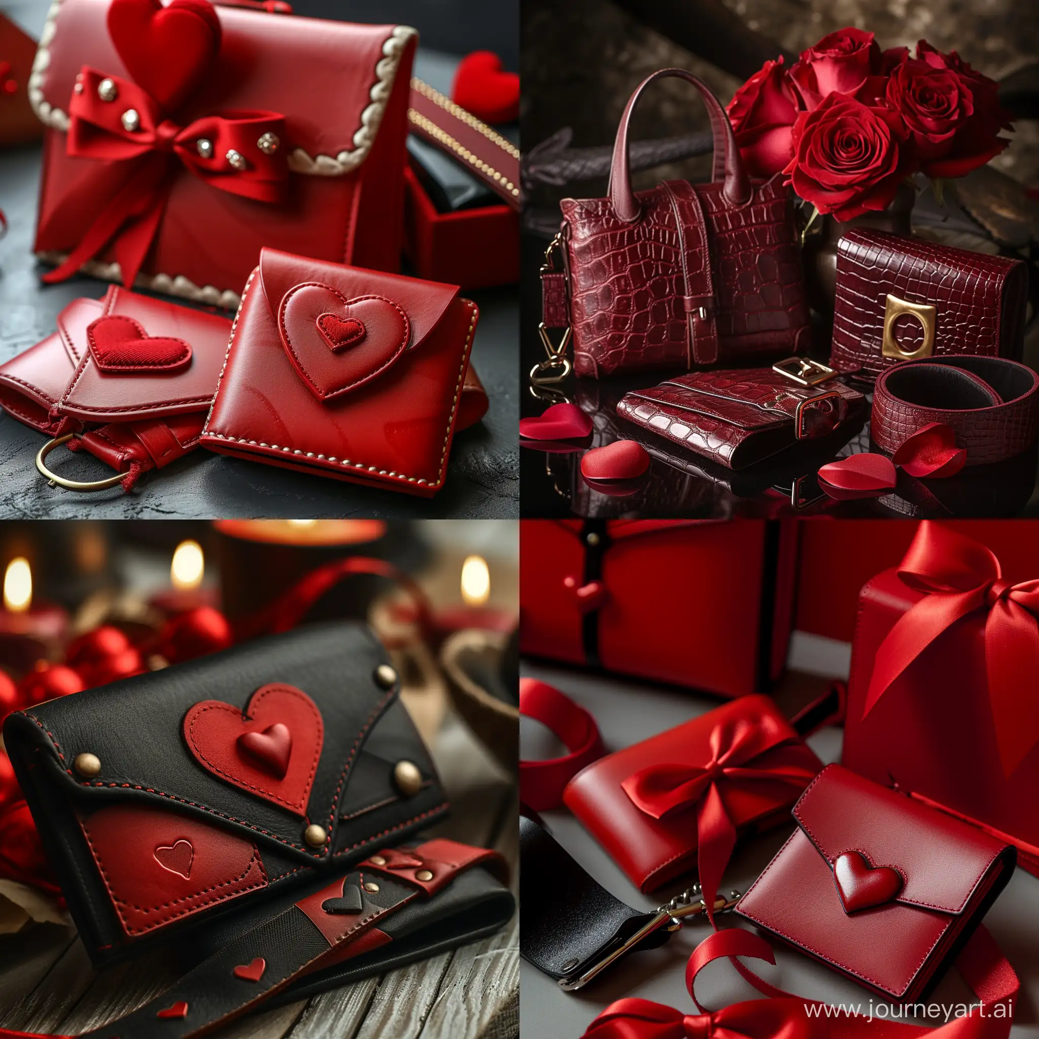 Luxurious-Valentines-Day-Leather-Accessories-Wallets-Handbags-and-Belts