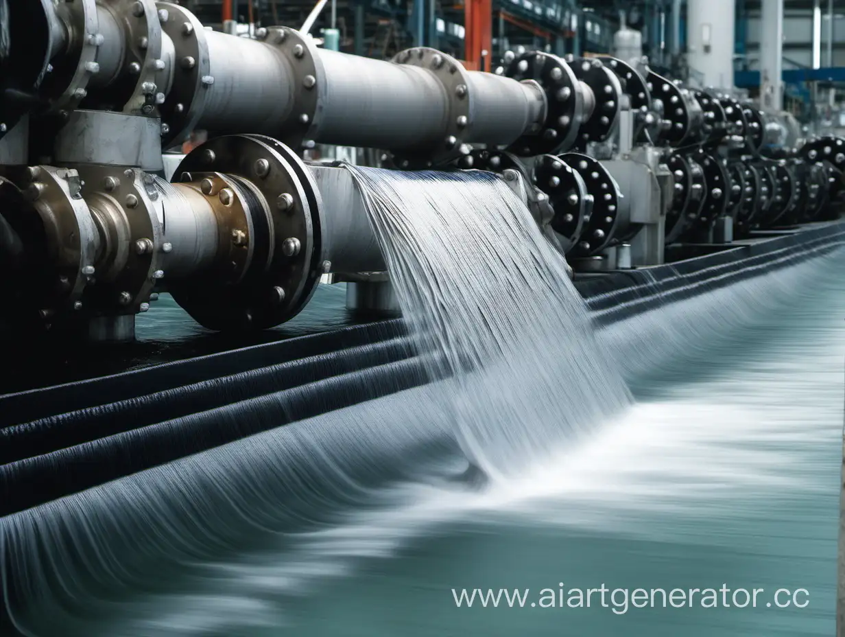 HighPressure-Industry-Flange-Connection-with-Flowing-Water