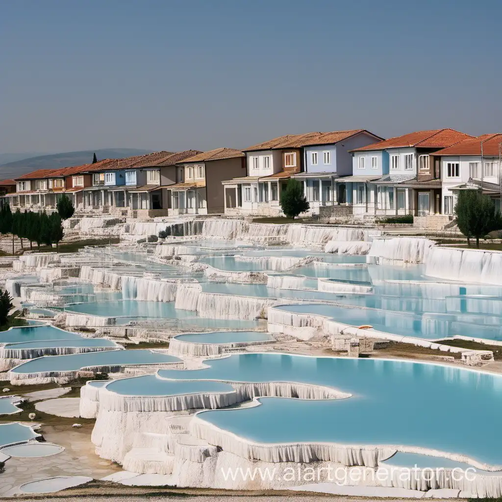 Enchanting-Houses-Amidst-the-Pamukkale-Landscape