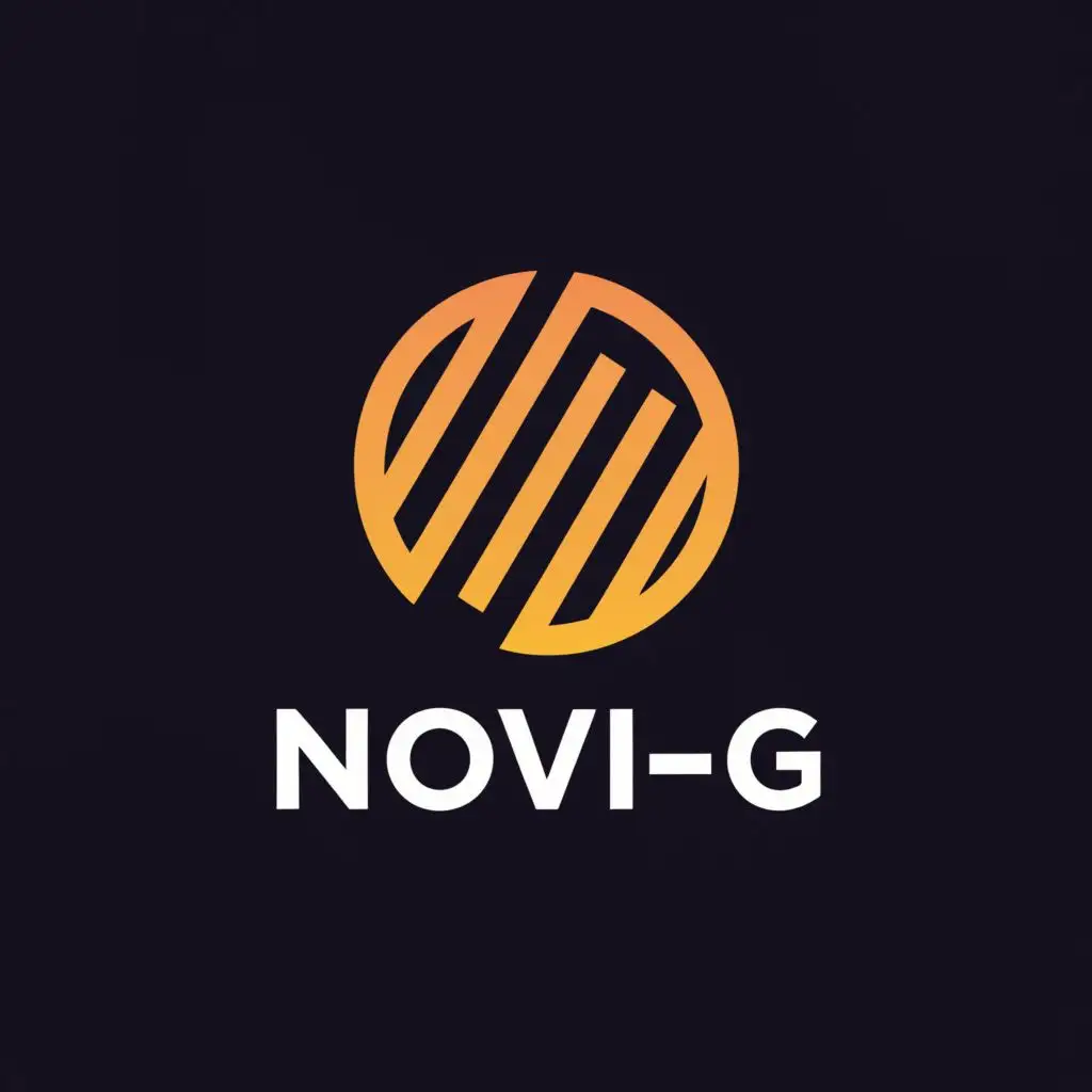 a logo design,with the text "Novi-G", main symbol:DJ Fire,Moderate,be used in Events industry,clear background