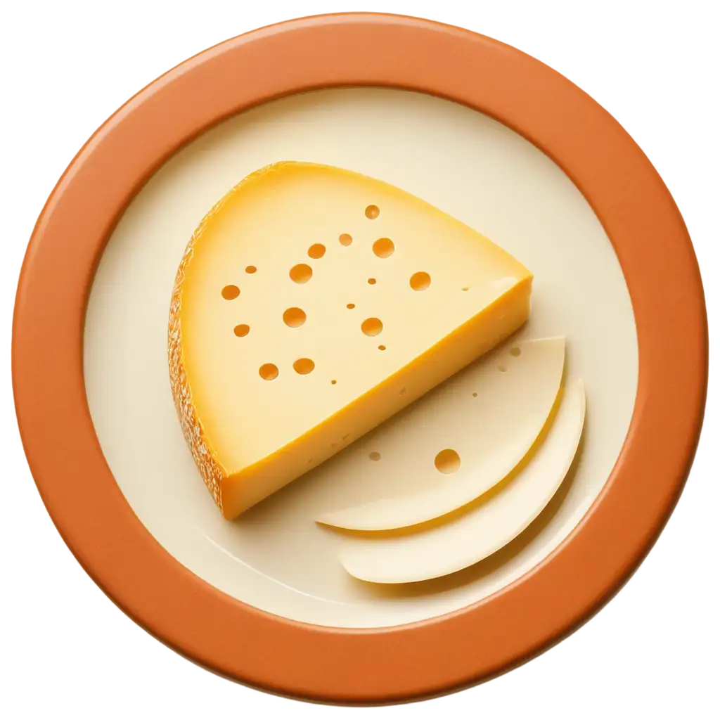 Illustrator-Cheese-with-Plate-PNG-Image-Enhancing-Brand-Identity-and-Marketing-Creativity