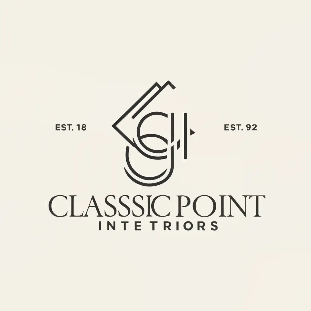 a logo design,with the text "Classic Point Interiors", main symbol:CPI,Minimalistic,clear background