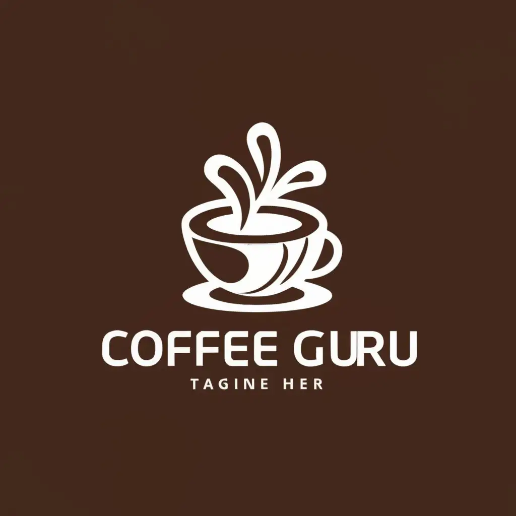 a logo design,with the text "Coffee Guru", main symbol:Coffee,Moderate,clear background