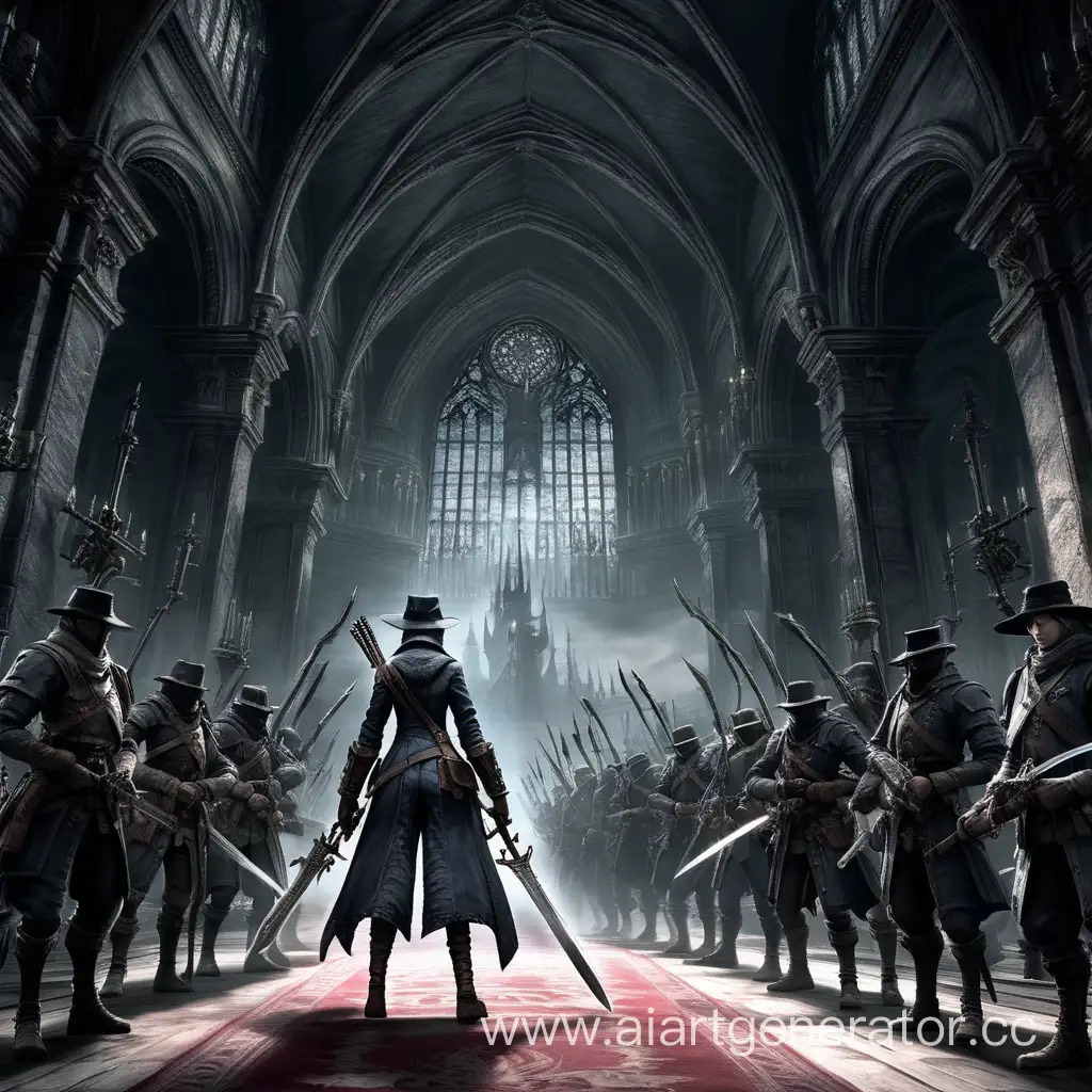 Fearless-Warrior-Leading-Soldiers-in-BloodborneInspired-Hall