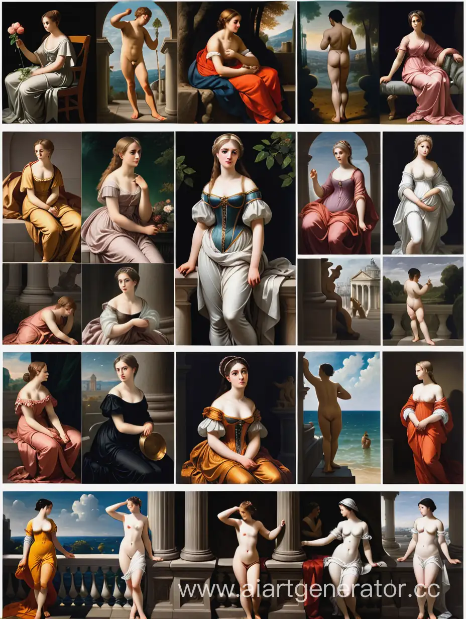 Artistic-Fusion-Classicism-Romanticism-Realism-and-Impressionism-Collage