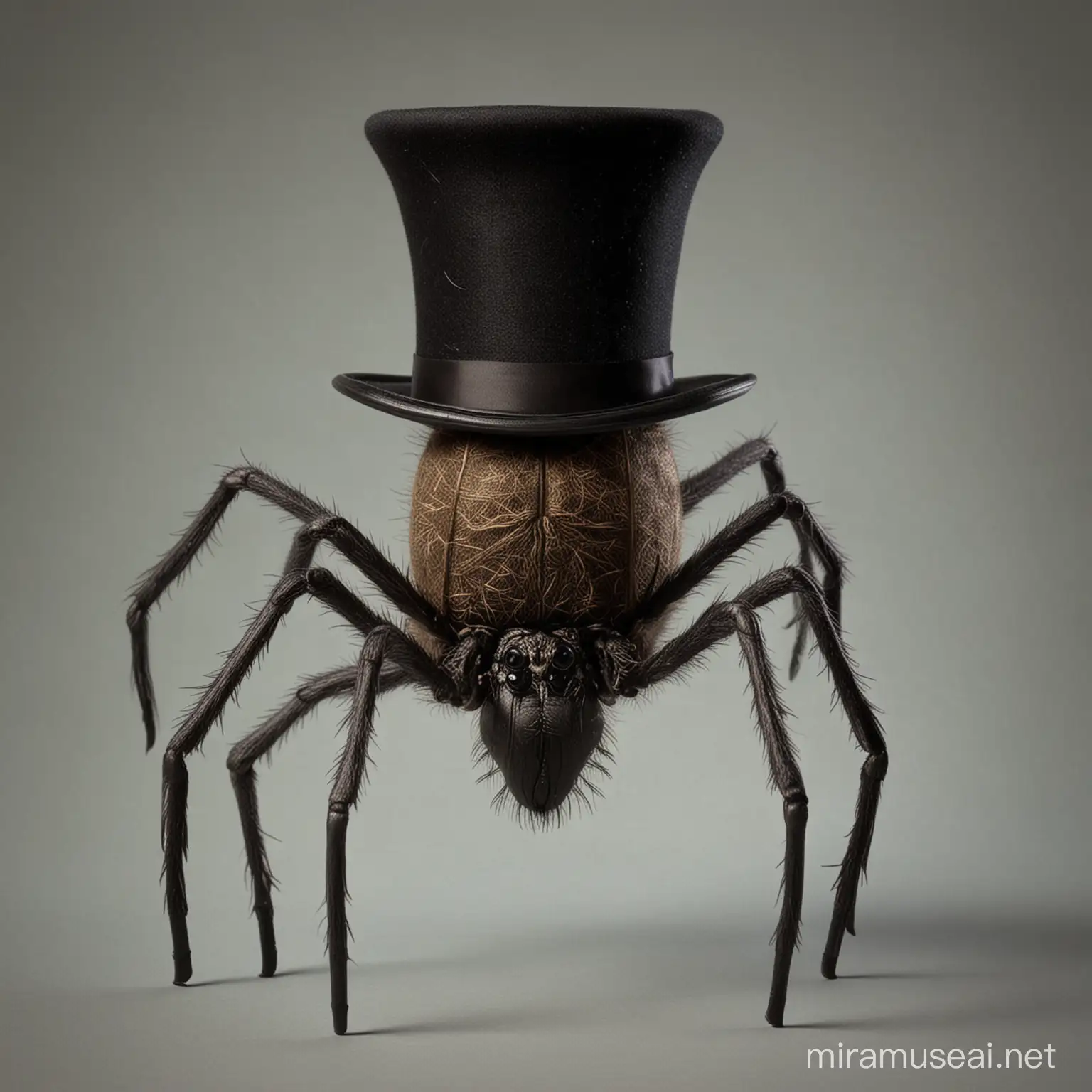Elegant Top Hat with Spider Legs Halloween Costume Idea