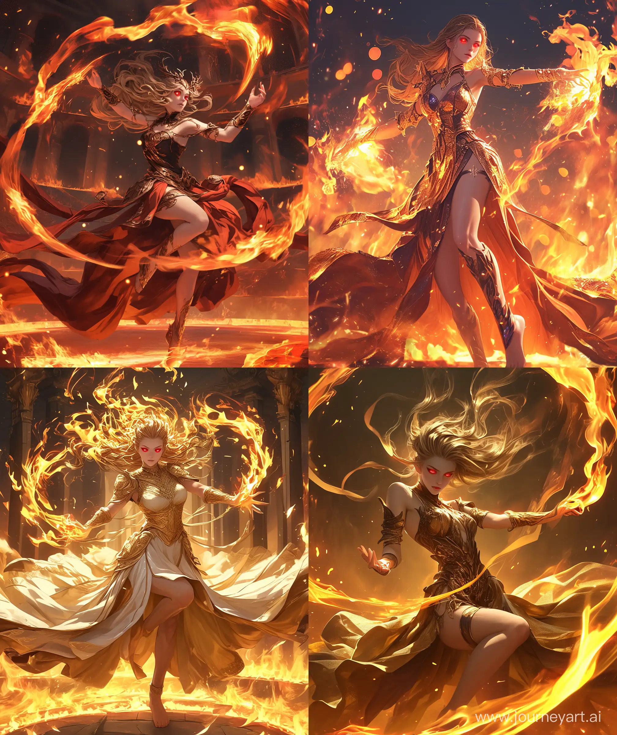 Enchanting-Fire-Goddess-in-Dynamic-Arena-Pose