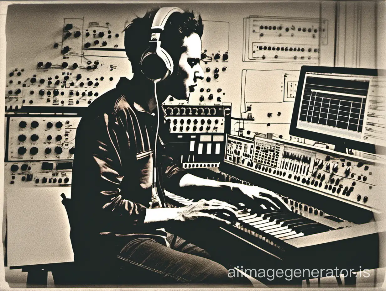 image of person producing music