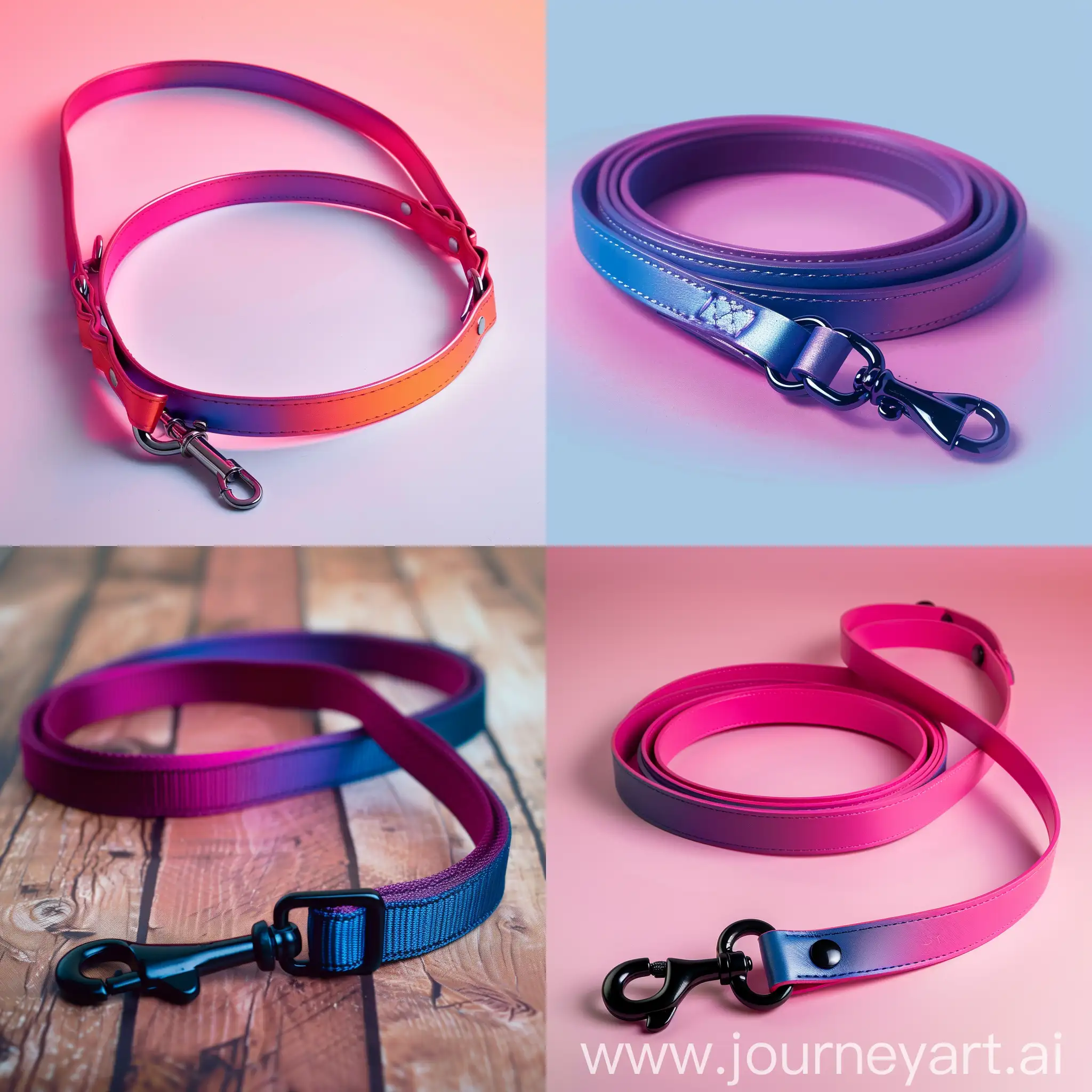 create a beautiful gradient imdage for dog leash