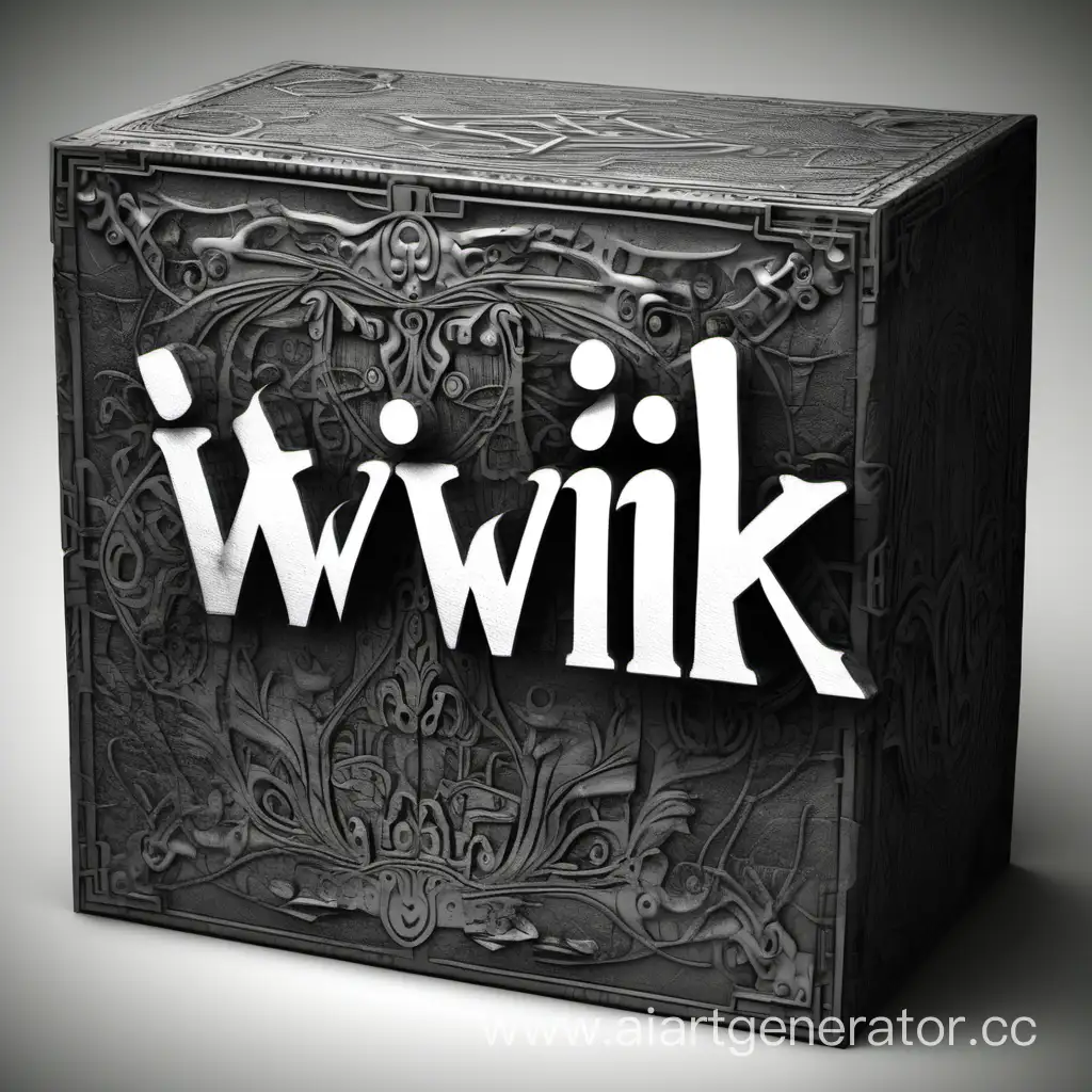 Надпись Wiwik на коробке 2d изображение 