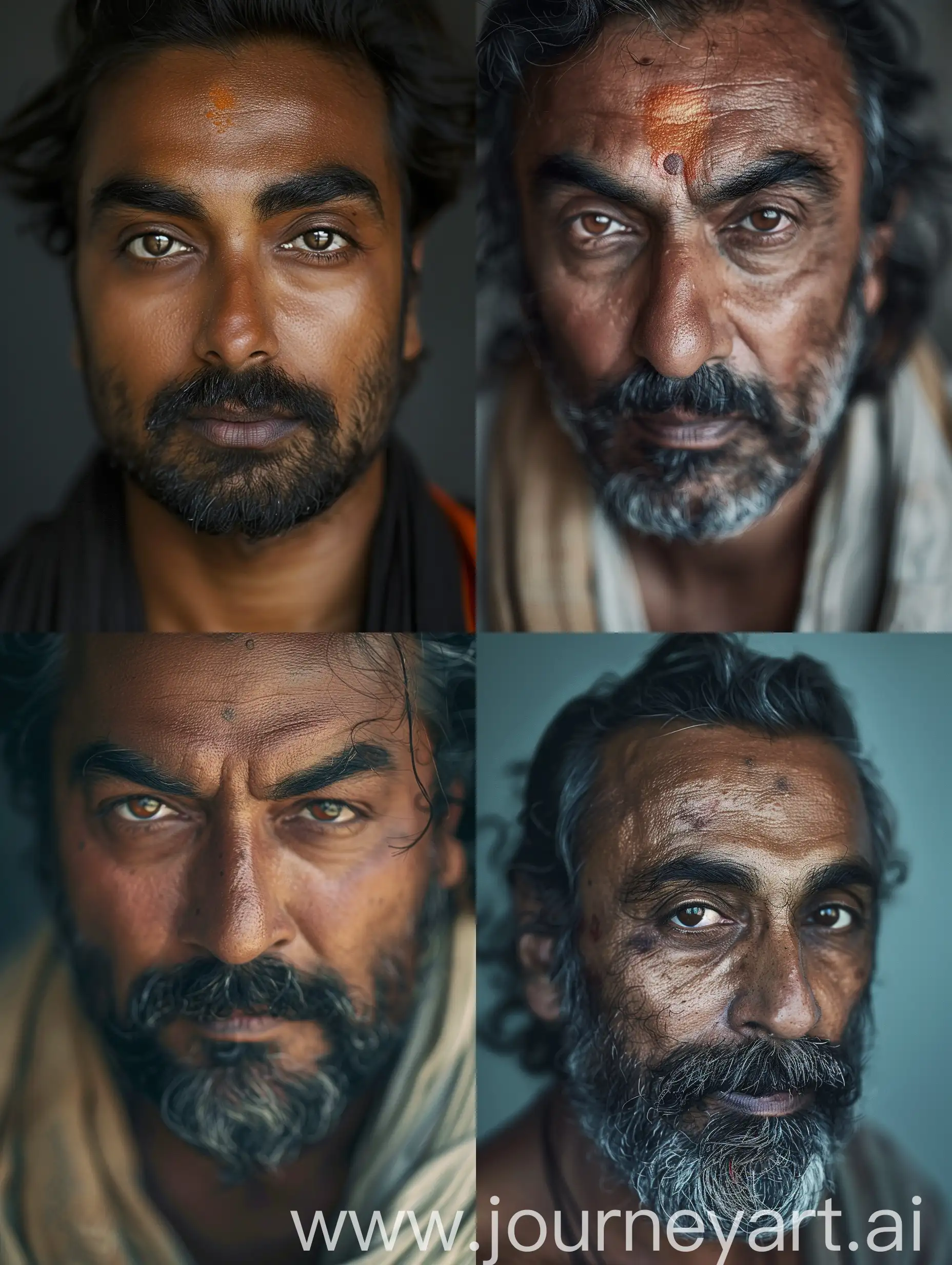 Martin Schoeller takes a close-up portrait of kabir bedi as sandokan --ar 9:12 --v 6.0 --style raw