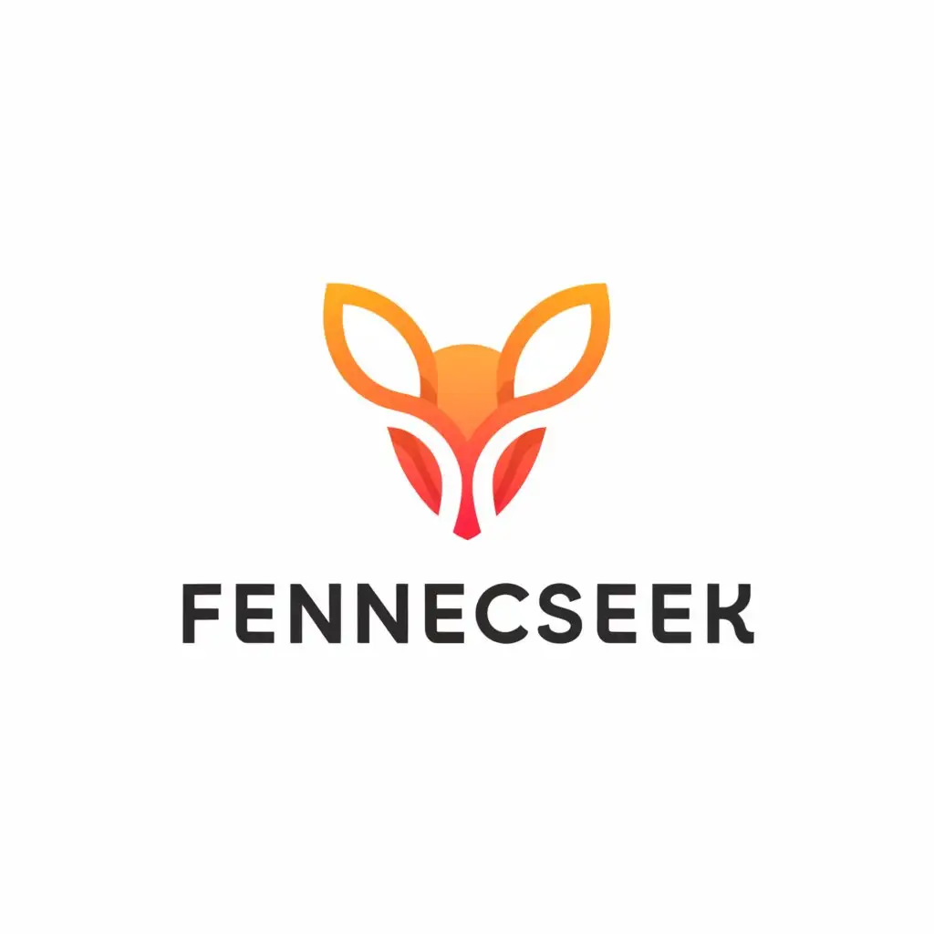 a logo design,with the text 'FennecSeek', main symbol:FS,Moderate, be used in Technology industry, clear background