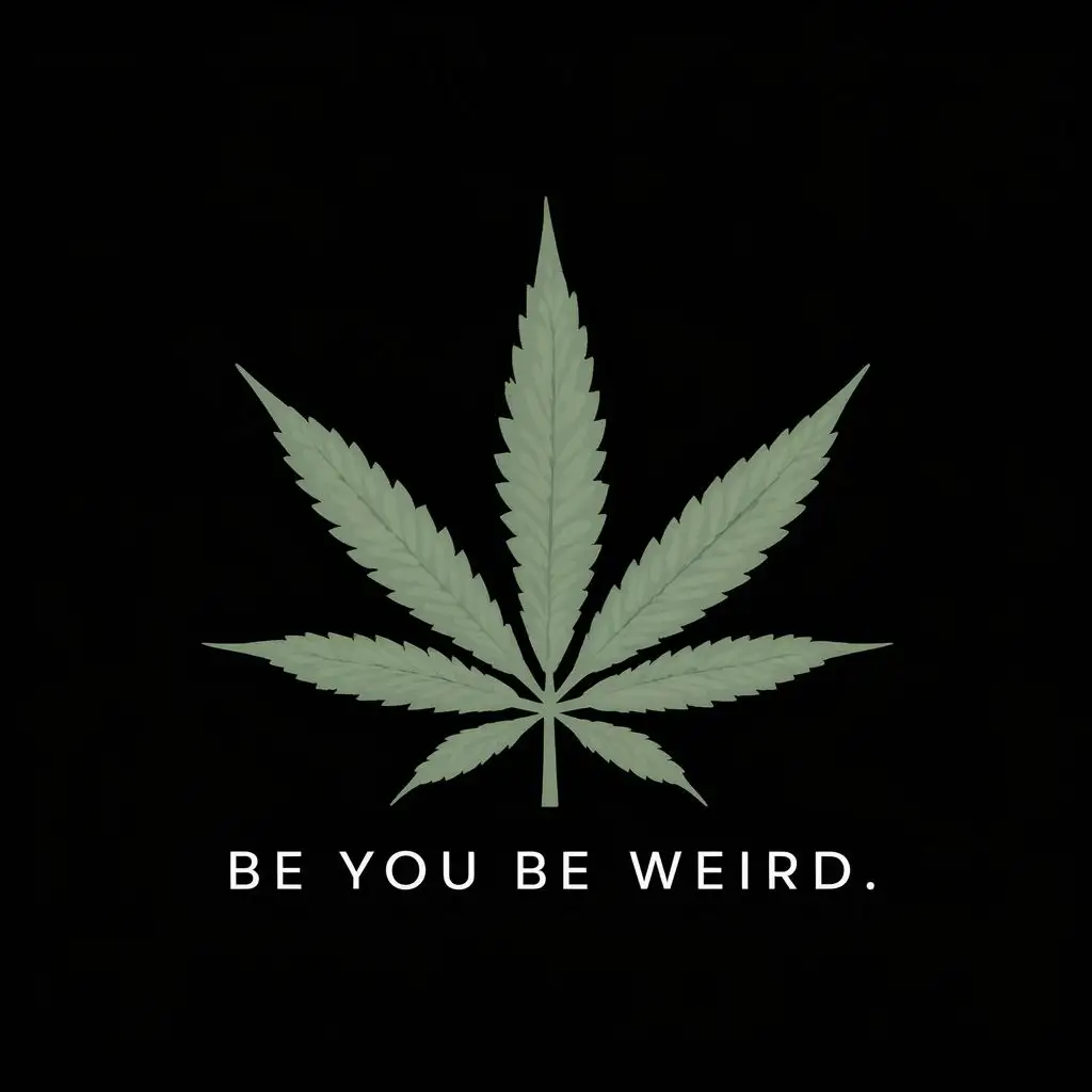 LOGO-Design-For-Weed-Embrace-Your-Uniqueness-with-Be-You-Be-Weird-Typography