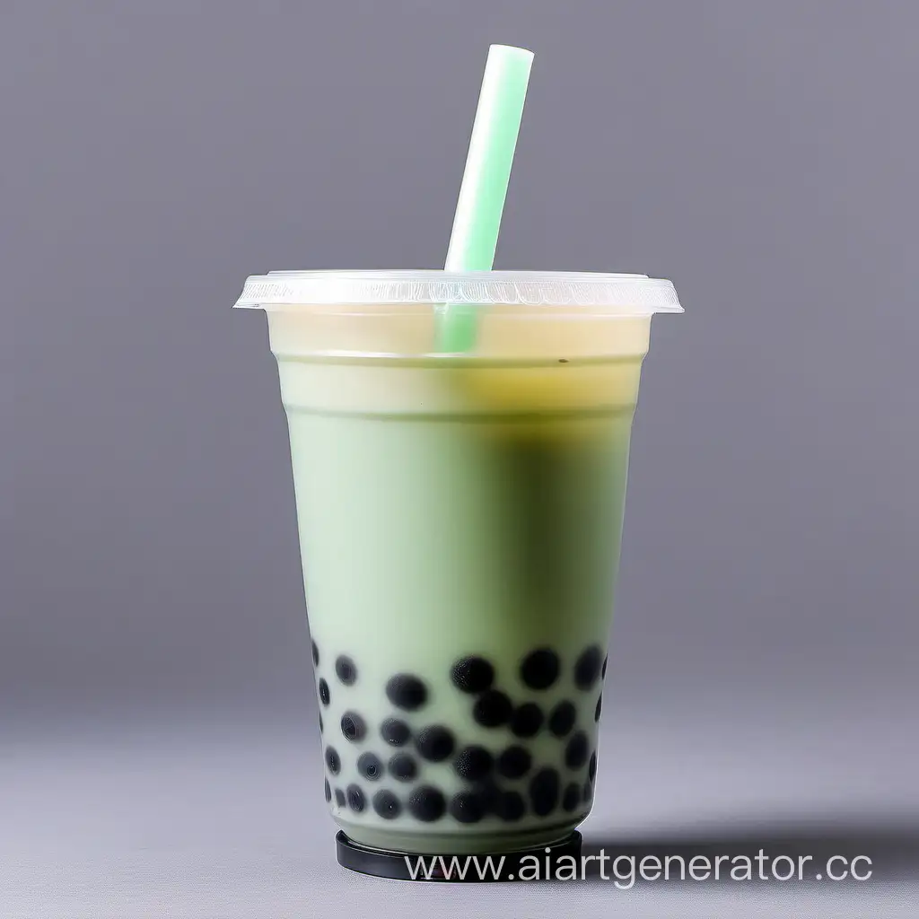 Bubble tea light green color