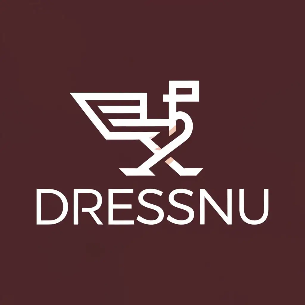 a logo design,with the text "DressNu", main symbol:valkyrie,Moderate,be used in Retail industry,clear background