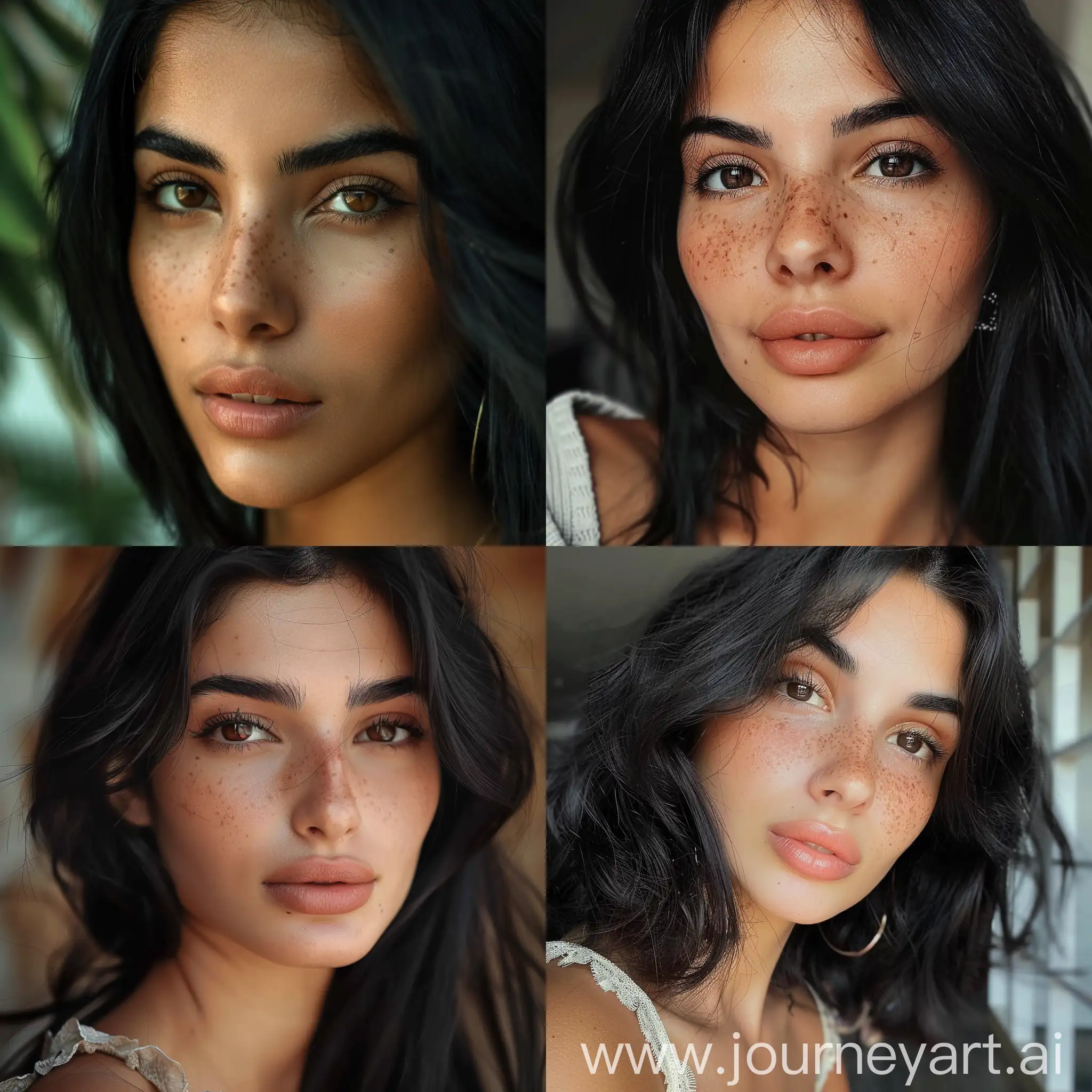 Armenian-Girls-with-Black-Hair-and-Brown-Eyes-in-Radiant-Sunlight