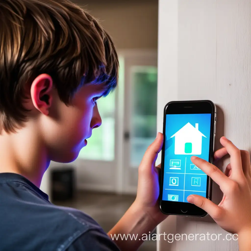 Smart-Home-Control-Teen-Manages-Household-with-Smartphone