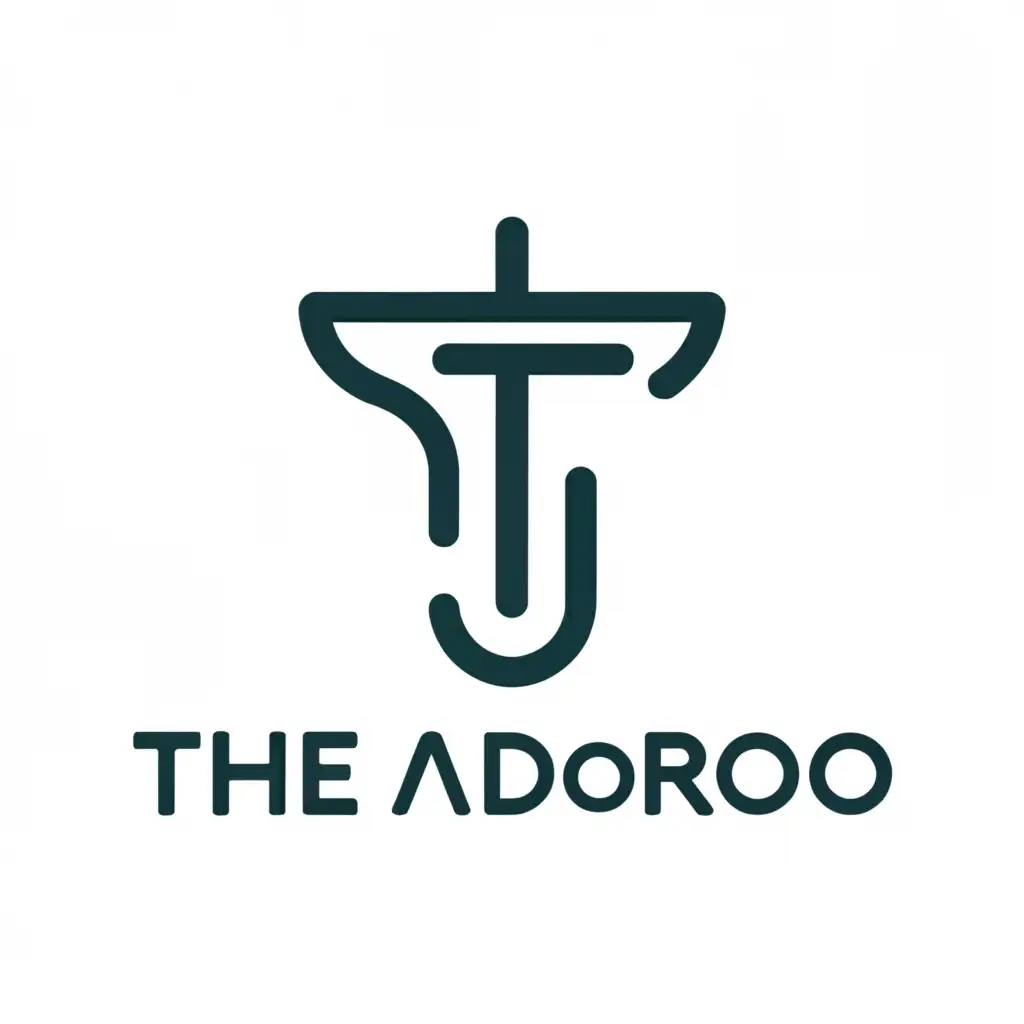 a logo design,with the text "The Adorno", main symbol:T-shirt,Minimalistic,clear background