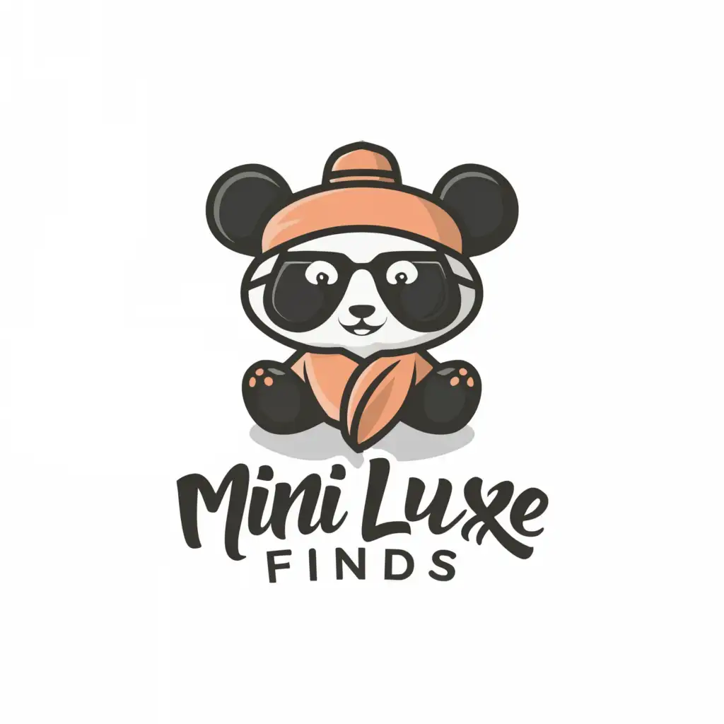 LOGO-Design-For-Mini-Luxe-Finds-Elegant-Panda-Emblem-on-Clear-Background