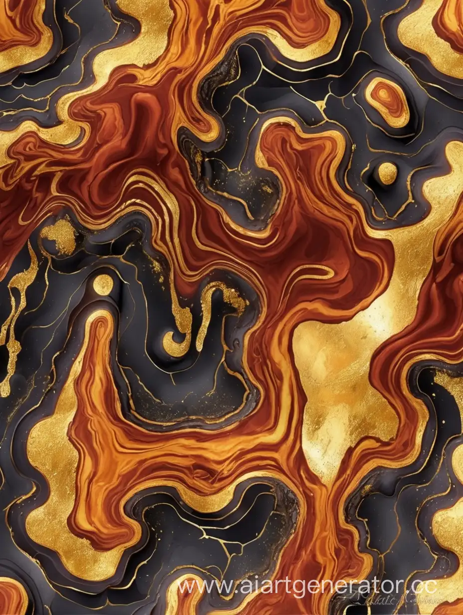 Dynamic-Fusion-of-Magma-and-Gold-Patterns