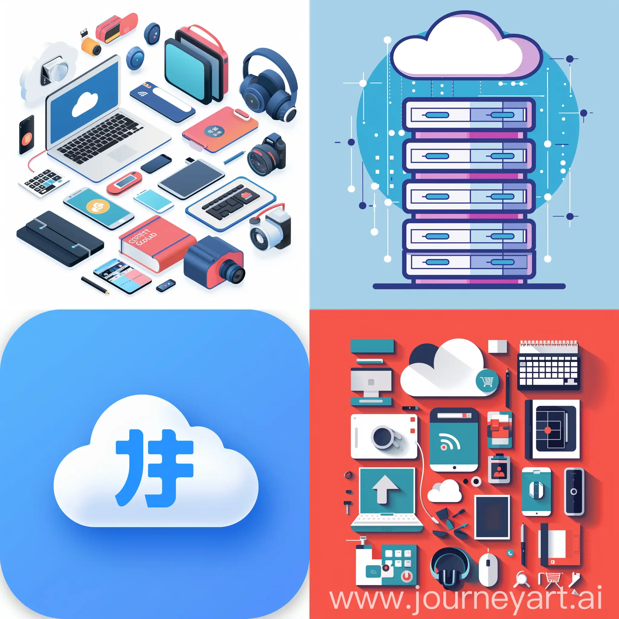 -Creative-Cloud-Storage-Icon-in-25D-Flat-Style