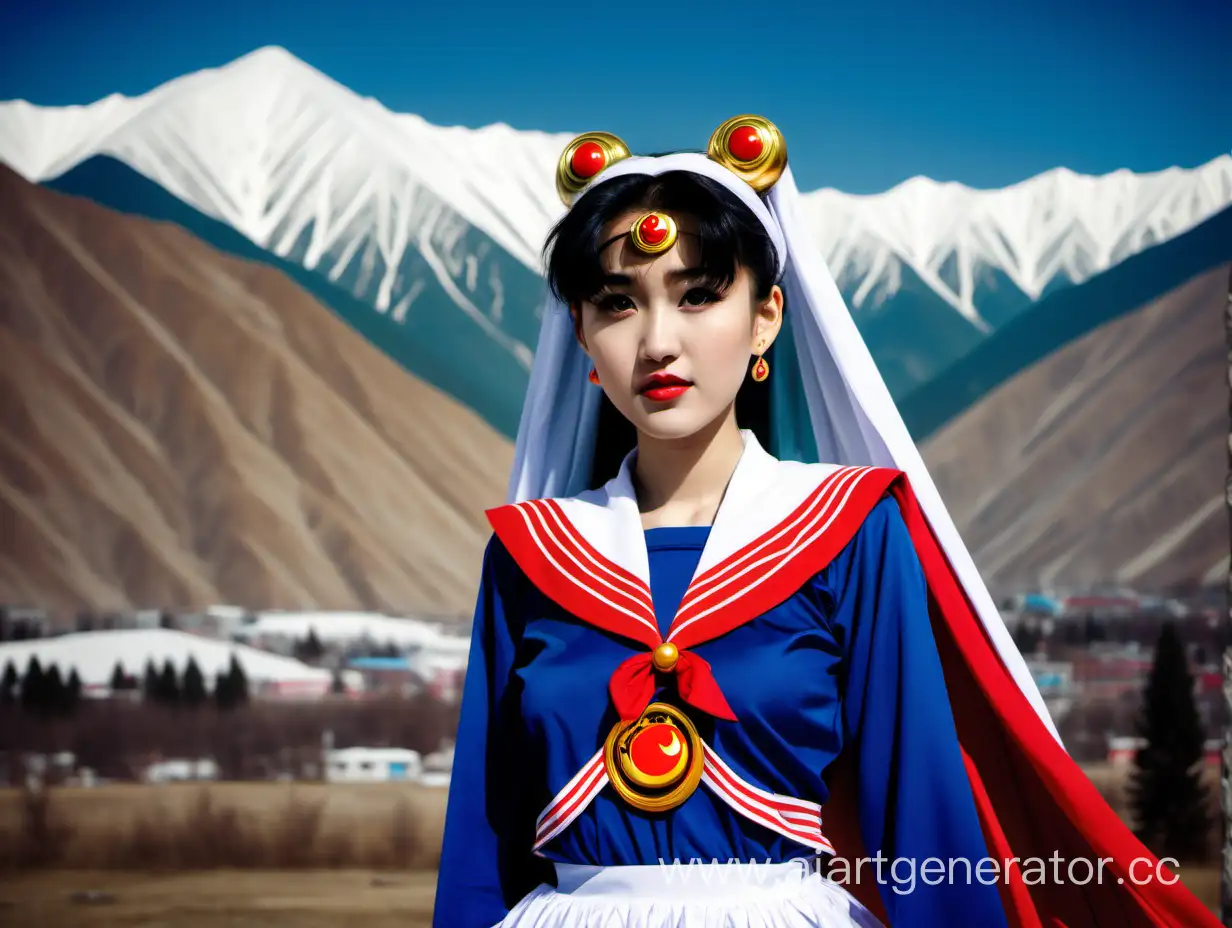 Sailor-Moon-Embraces-Kyrgyz-Culture-Amidst-Majestic-Mountains