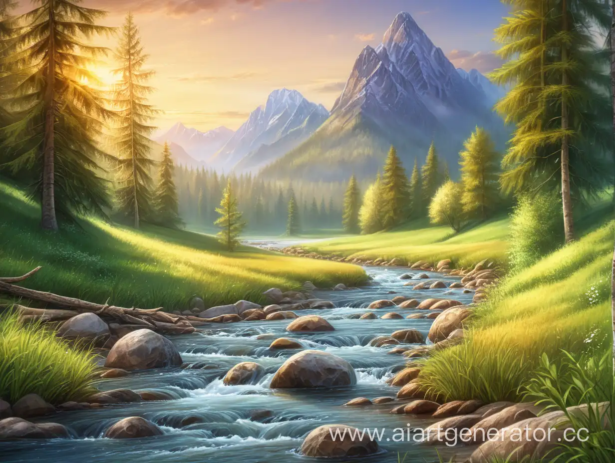 Serene-Morning-Landscape-Forest-Mountains-and-River