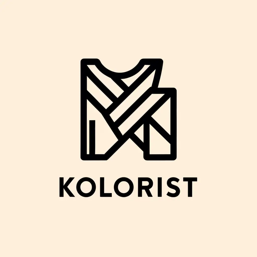 a logo design,with the text "KOLORIST", main symbol:Clothes,Minimalistic,be used in Retail industry,clear background
