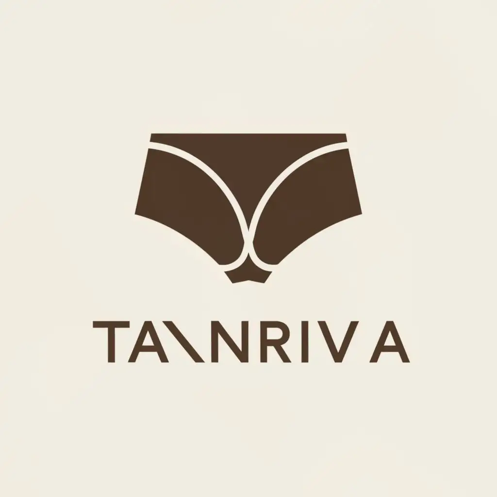 a logo design,with the text "TANRIVA", main symbol:UNDERWEAR,Moderate,clear background