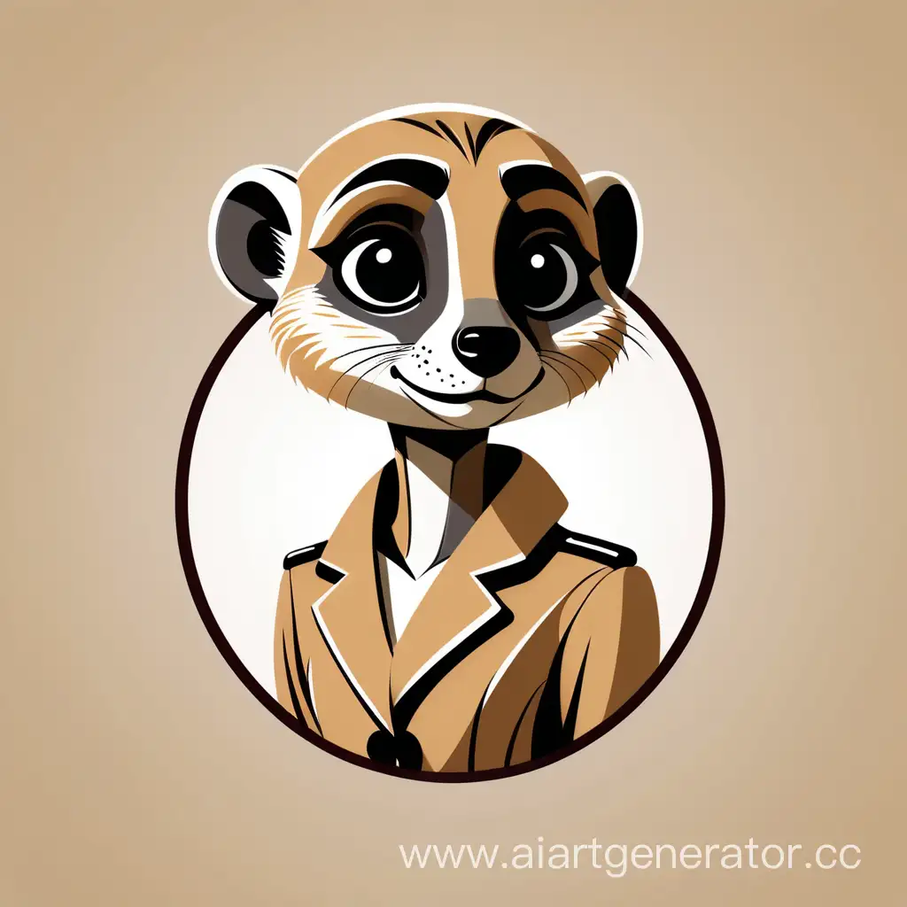 Minimalistic-Girl-and-Meerkat-Logo-Vector-for-Stylish-Clothing-Store