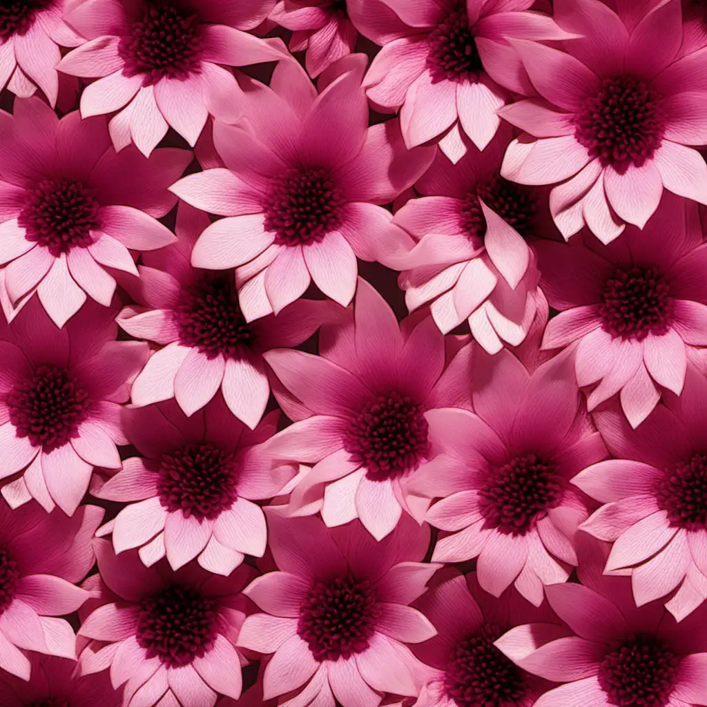 Create a pattern with lots of preserved coloured pink flowers