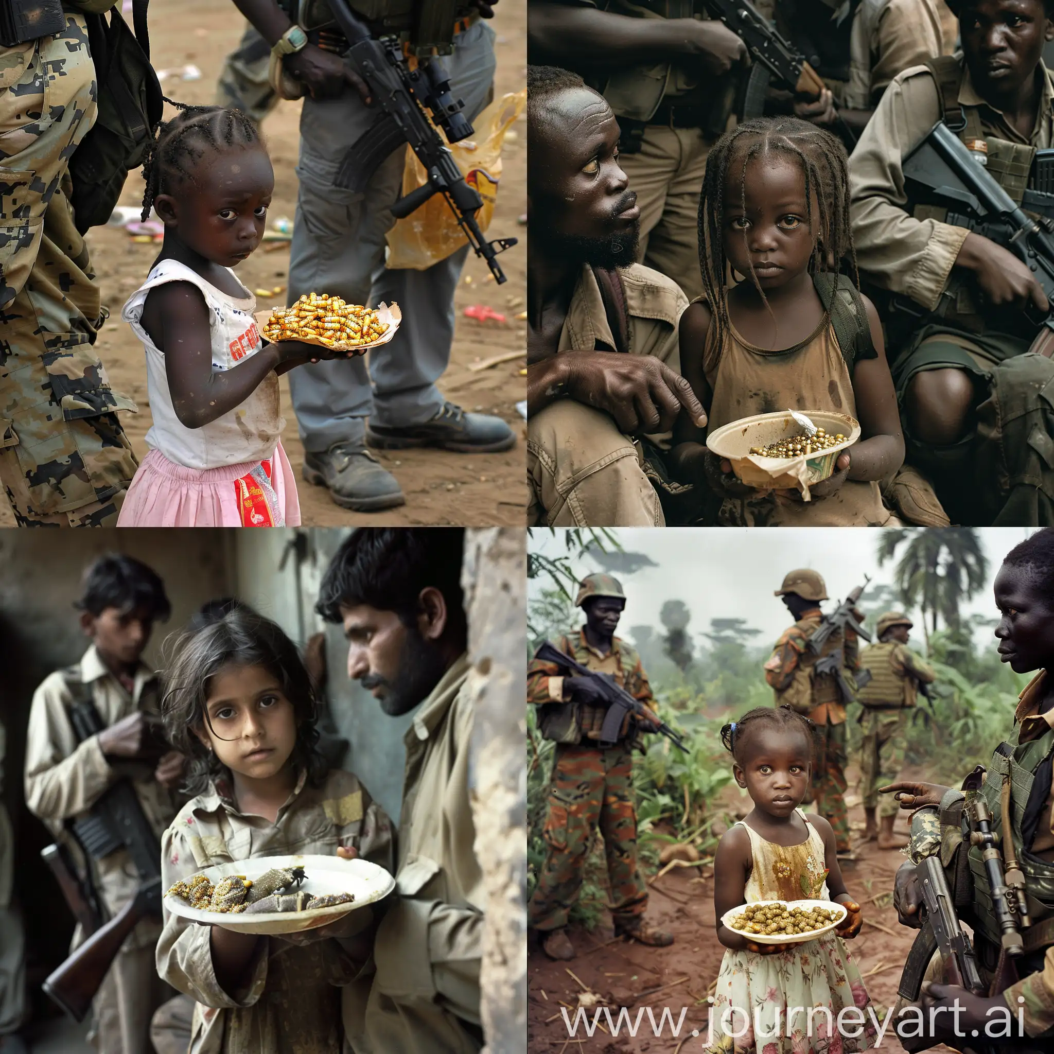 Brave-Girl-Defies-Gunmen-to-Secure-Food