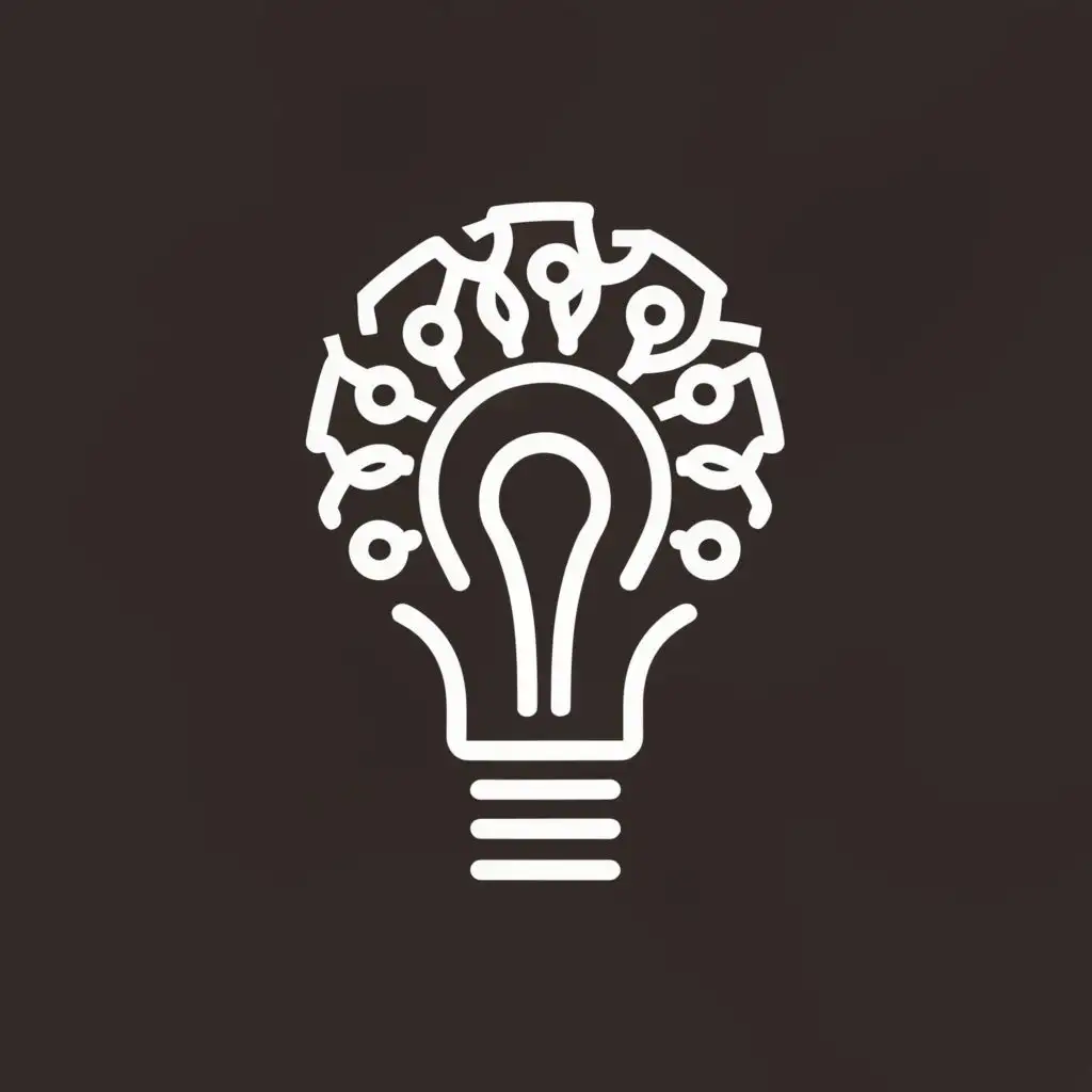LOGO-Design-for-Luminescent-Technology-Abstract-Light-Bulb-Pattern-with-Paradoxical-Reality-Theme