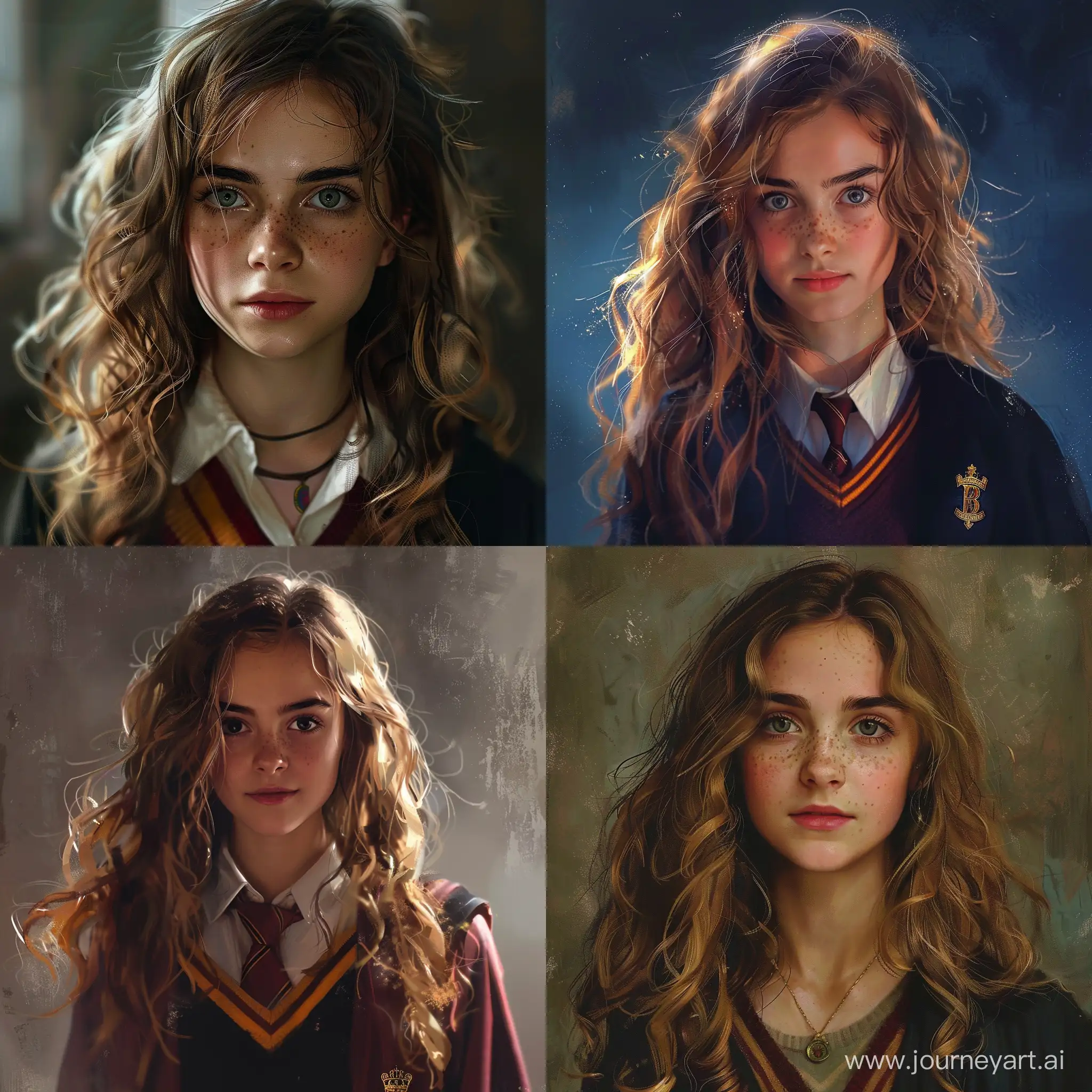 Hermione-Granger-Portrait-in-Vibrant-Colors