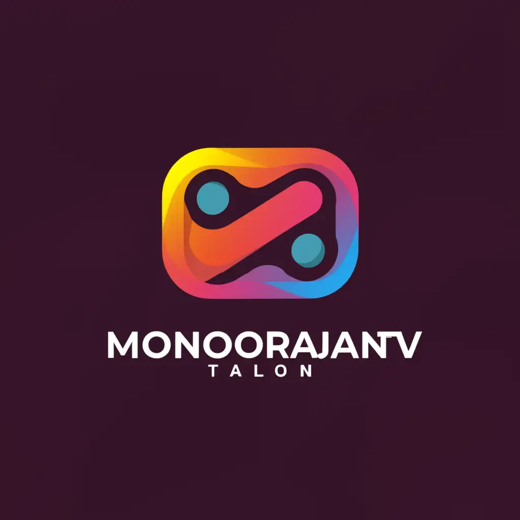 a logo design,with the text "monoranjan.Tv", main symbol:viral,complex,be used in Entertainment industry,clear background