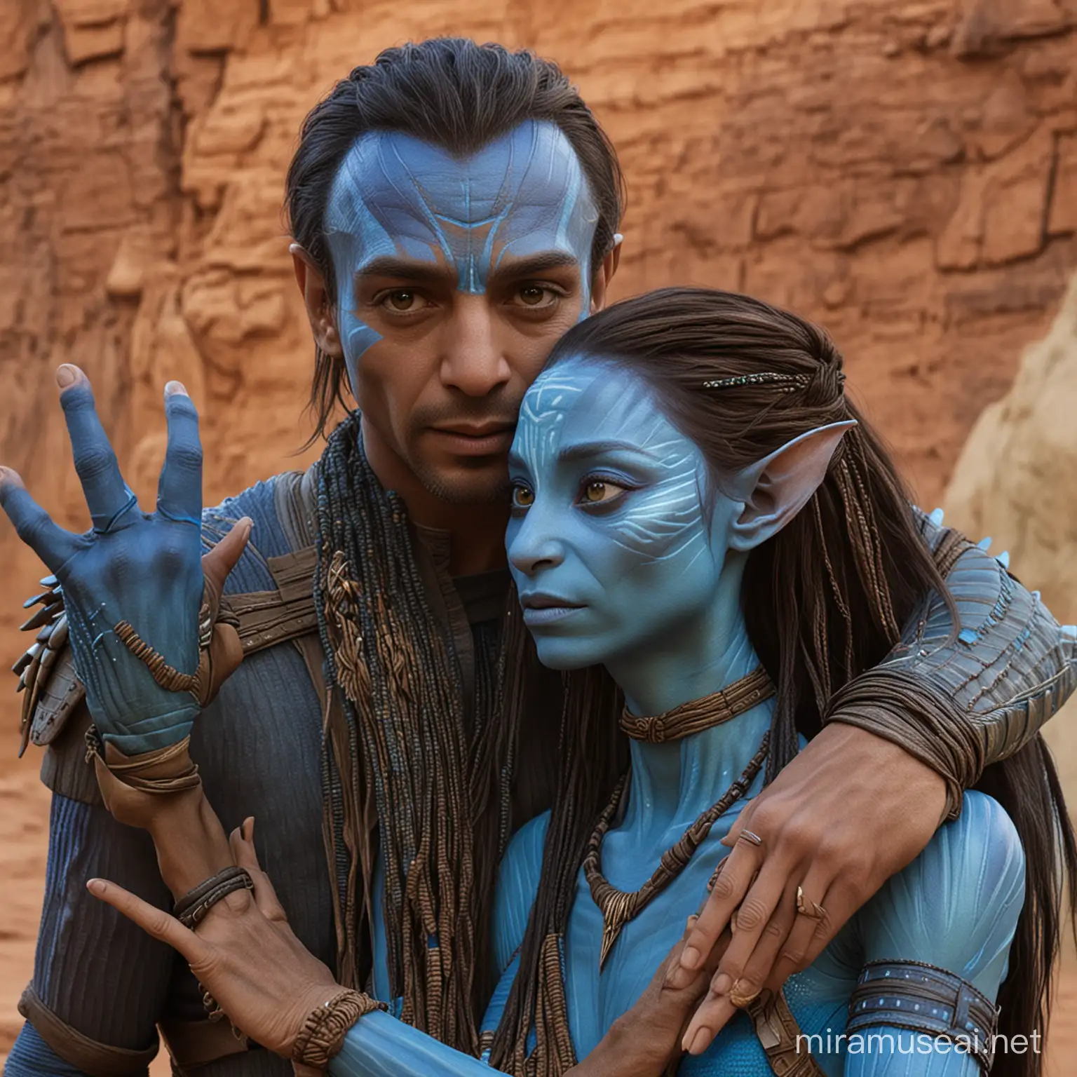 Yusuf Gney Touches Neytiris Shoulder in Intimate Moment