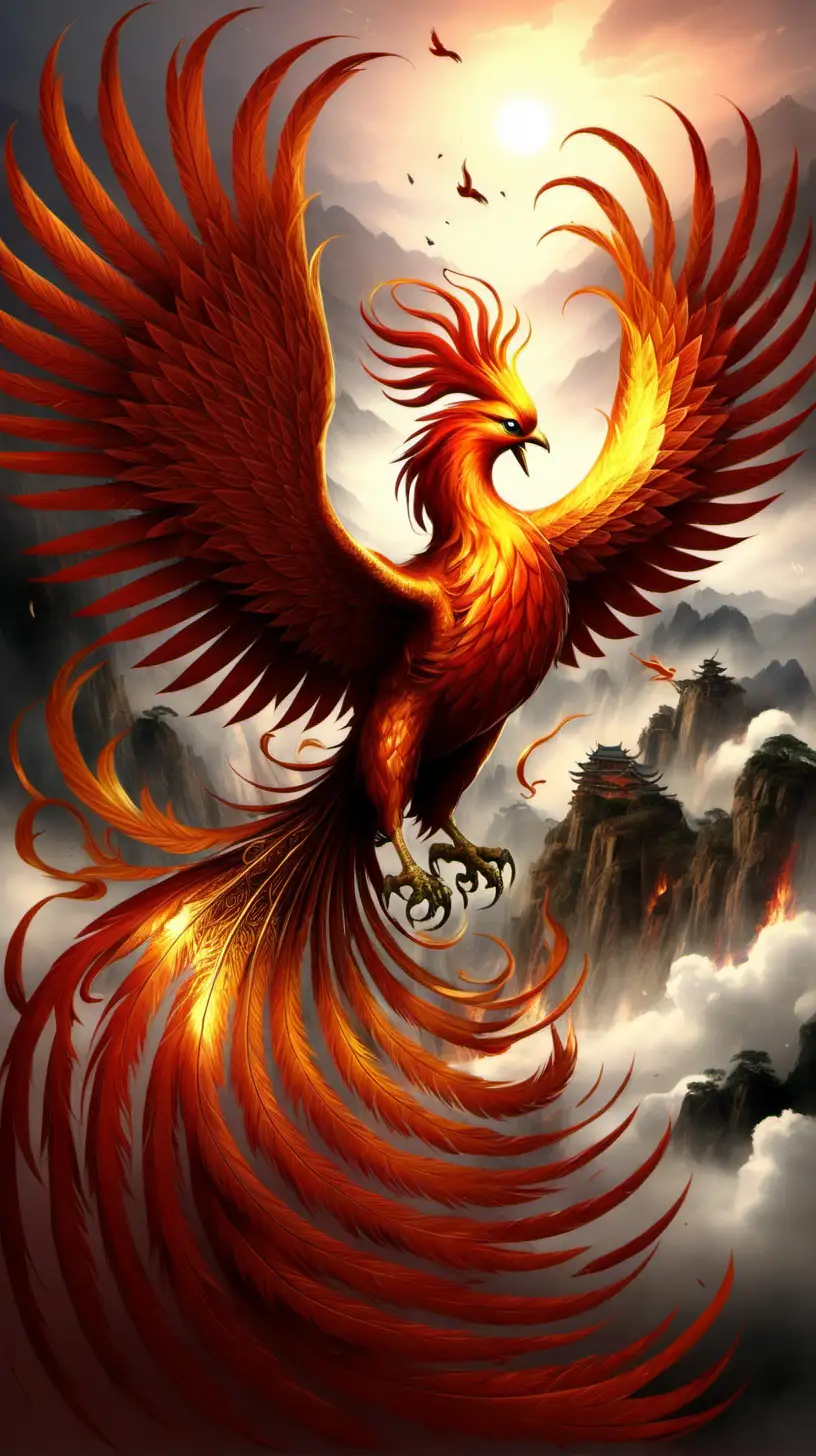 Majestic Phoenix Symbolizing Imperial Power