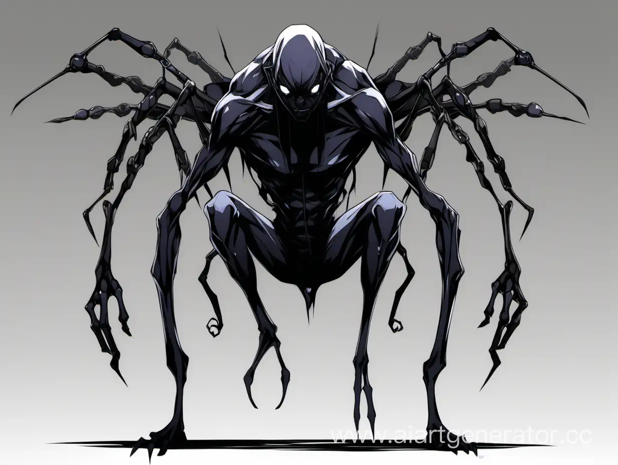 Ethereal-Anime-Black-Mutant-with-MultiLegs-and-Inverted-Head