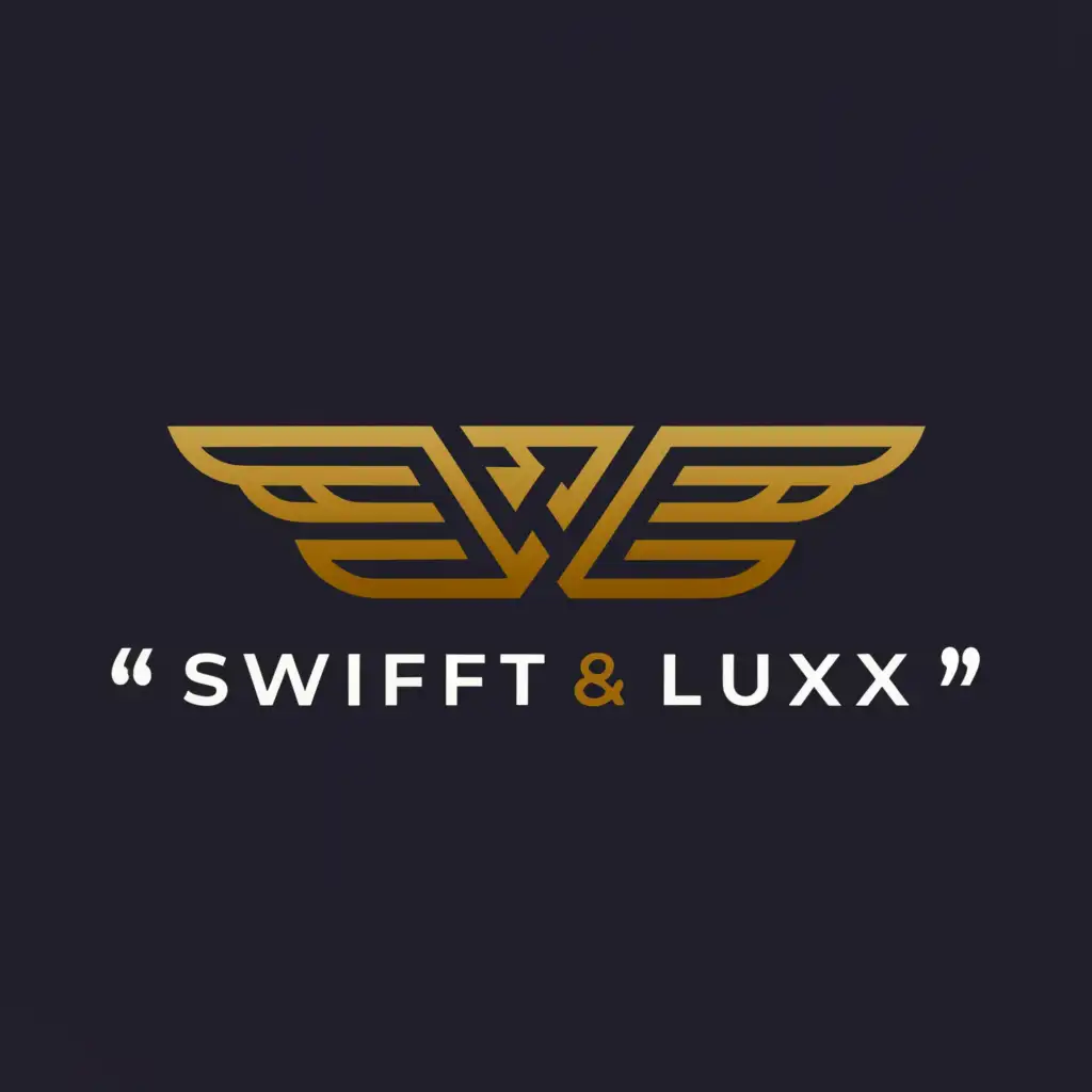 a logo design,with the text Swift & Lux, main symbol:Wings,Moderate,be used in Travel industry,clear background