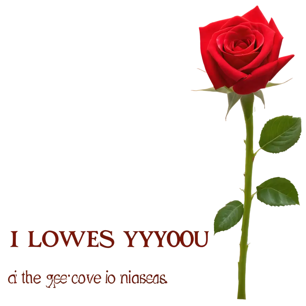 Stunning-PNG-Image-Red-Rose-with-the-Phrase-I-Love-You
