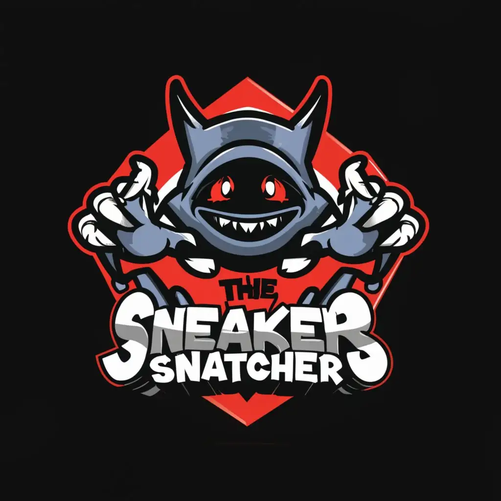 LOGO-Design-for-The-Sneaker-Snatchers-Bold-Typography-with-Sneakers-Icon-on-Transparent-Background